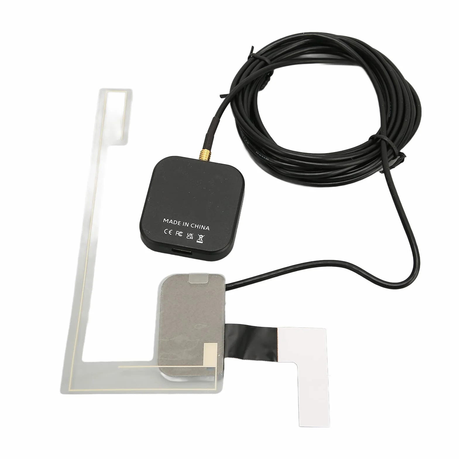 Kit per Auto Portatile Dab/Dab + Box Radio Receiver Adapter Digital Audio Broadcast con Antenna Antenna Attiva Radio, Alimentatore USB per Android
