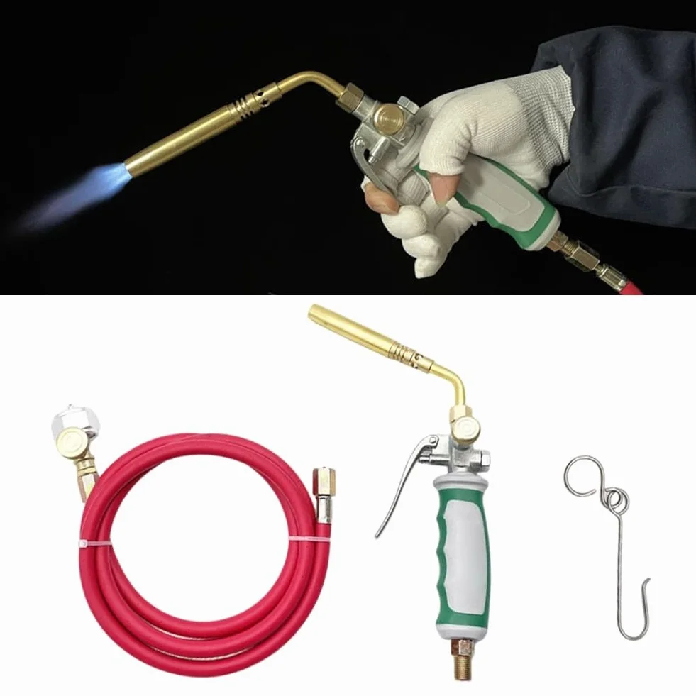 Torcia di saldatura in ottone con tubo di gomma 1,6 m per propano