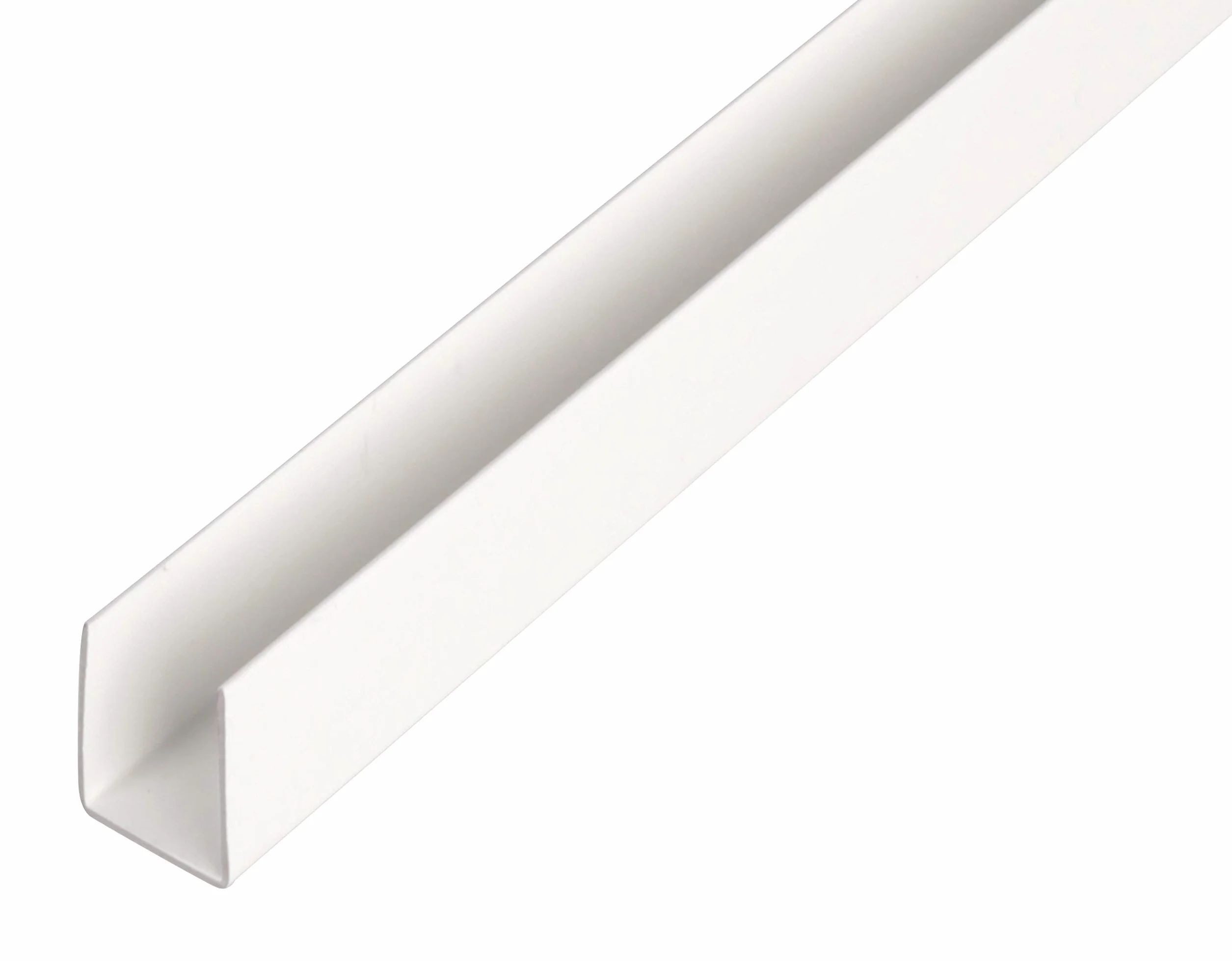 Alberts 498962 - Profilo a U, in plastica, bianco, 1000 x 21 x 20 mm, set da 7 pezzi