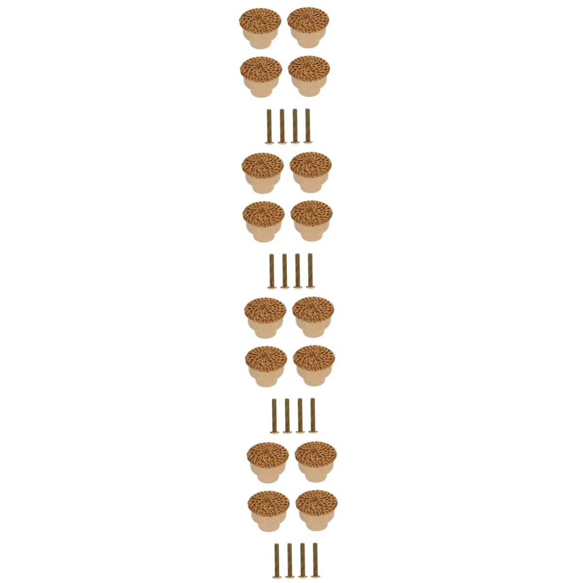 Uonlytech 4 Set Manico in Bambù Pomelli Decorativi Per Porte Comò Naturale Maniglie Delle Ante Dei Mobili Da Cucina Arredamento Legnoso Maniglie Dei Cassetti Del Comò Ki Di Legno 4 Pezzi * 4