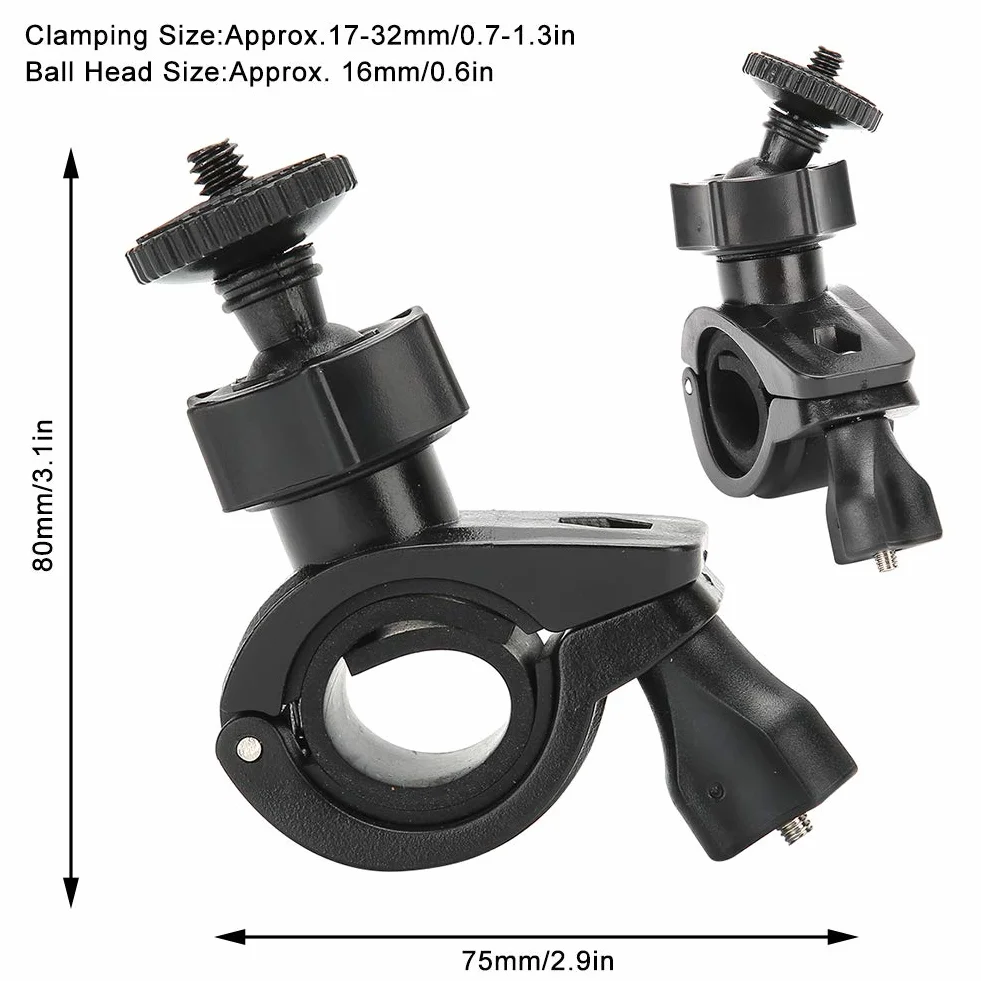 2PCS Supporto per Dash Cam per Auto Supporto per Auto HD 076A Supporto per Dash Cam per Auto Bicicletta Moto Staffa per Bicicletta Moto Auto