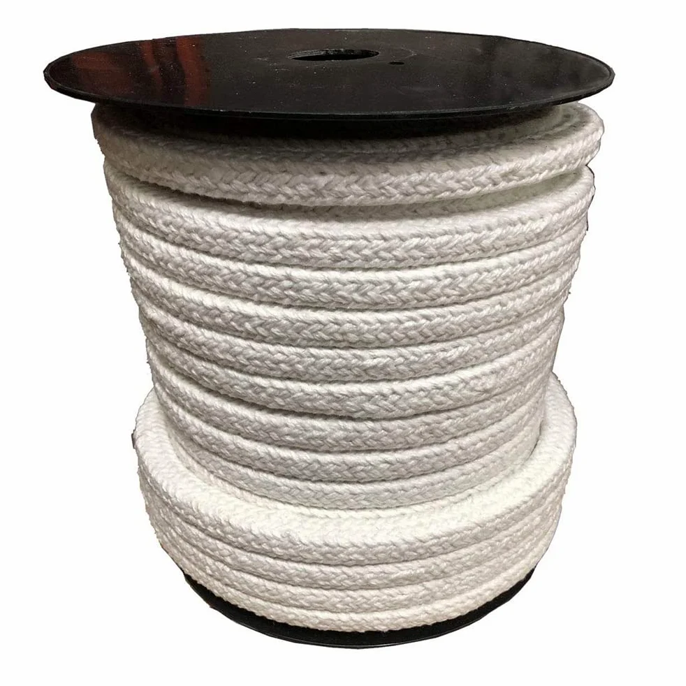 Corda in fibra di vetro per stufe a legna, Guarnizione in fibra ceramica for stufa, caldaia, fornace, diverse misure 22-50 mm x 1 m(40X40/mm*1m)