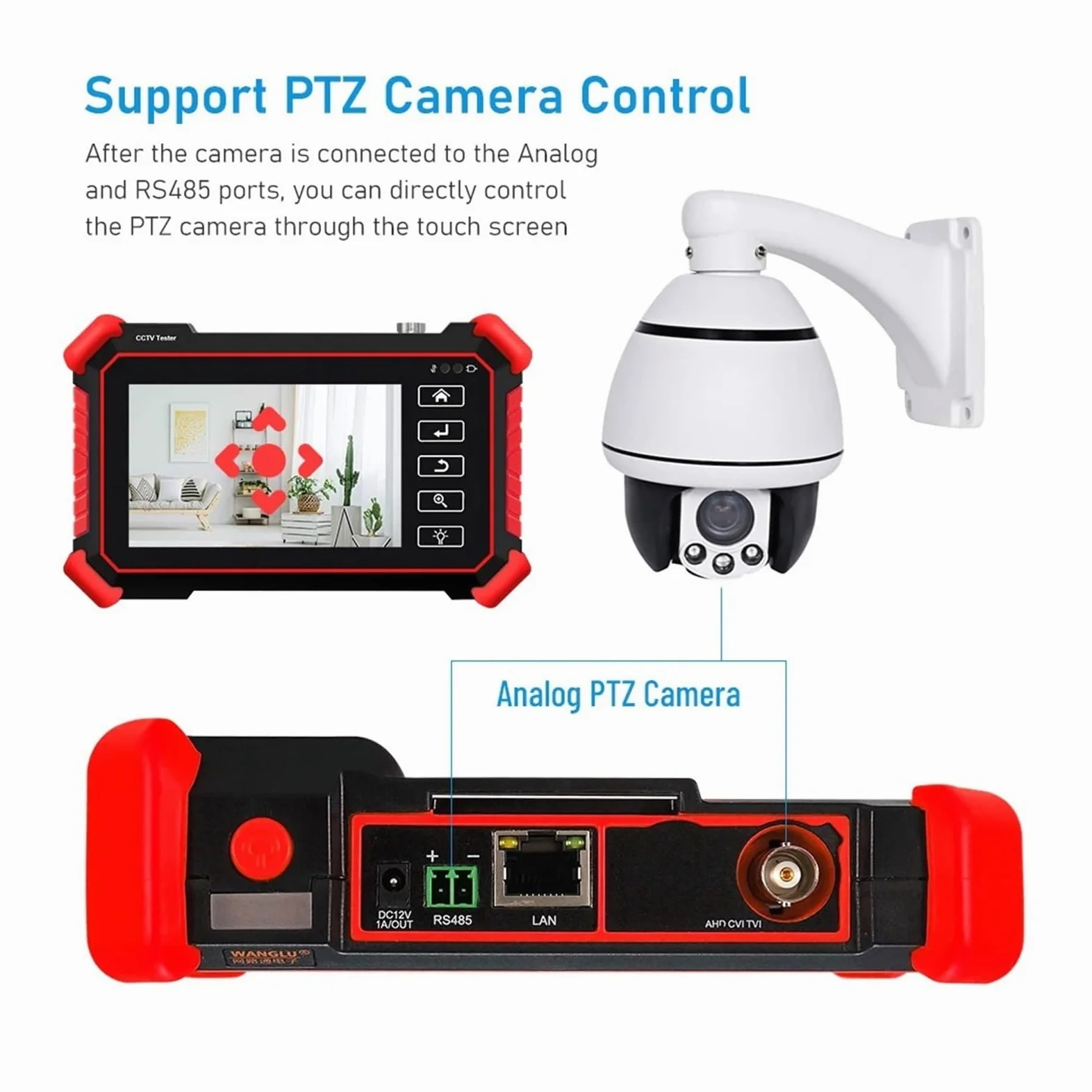 Tester IPC Da 4 Pollici 8K Supporto 8MP AHD/CVI/TVI Tester For Telecamere Analogiche Monitor CCTV Tester For Tester For Telecamere IP(IPC-1910)
