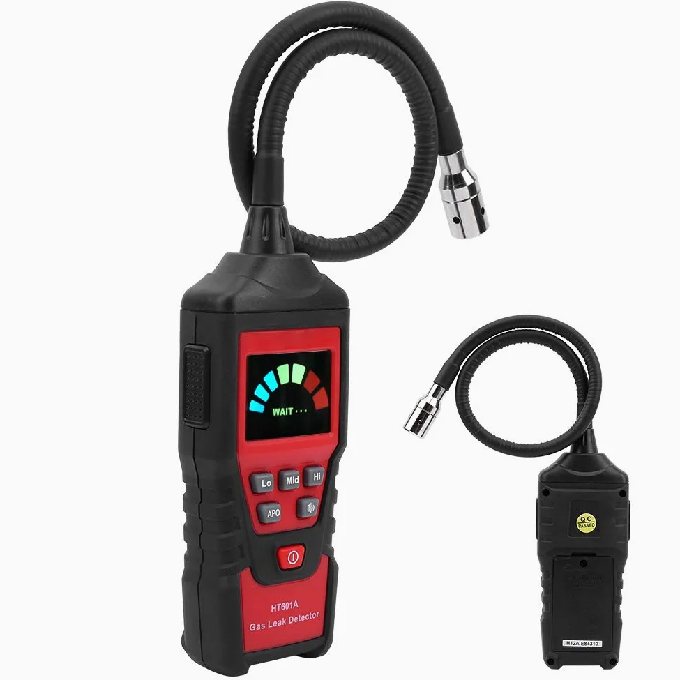 Jeffergarden Rilevatore di Gas Combustibili Portatile con Display LED, Allarme Ad Alta sensibilità per Metano, Sonda Flessibile 40 Cm, Ideale per Casa, Cucina e Barbecue
