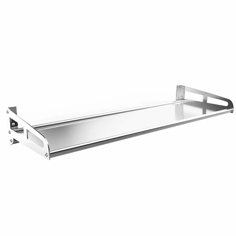 Mensola rimovibile da parete in acciaio inox e portasciugamani – Soluzione galleggiante per cucina, bagno e camera da letto