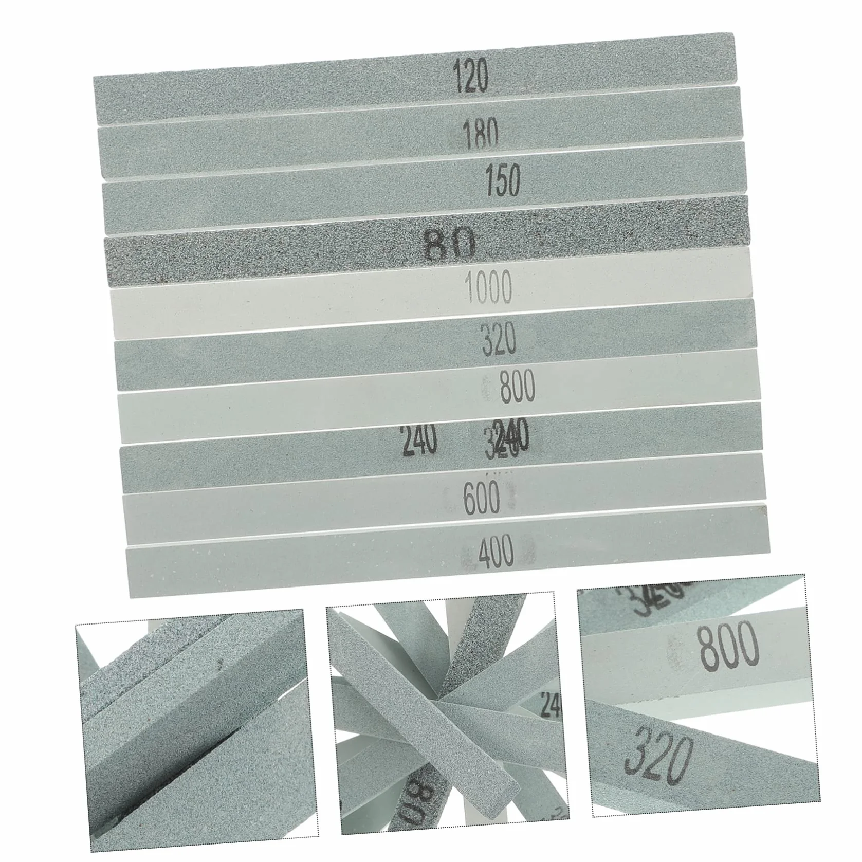 ULTECHNOVO Bastoncini Abrasivi in Carburo di Silicio Verde Set da 20 per Lucidatura e Levigatura di Metallo Plastica