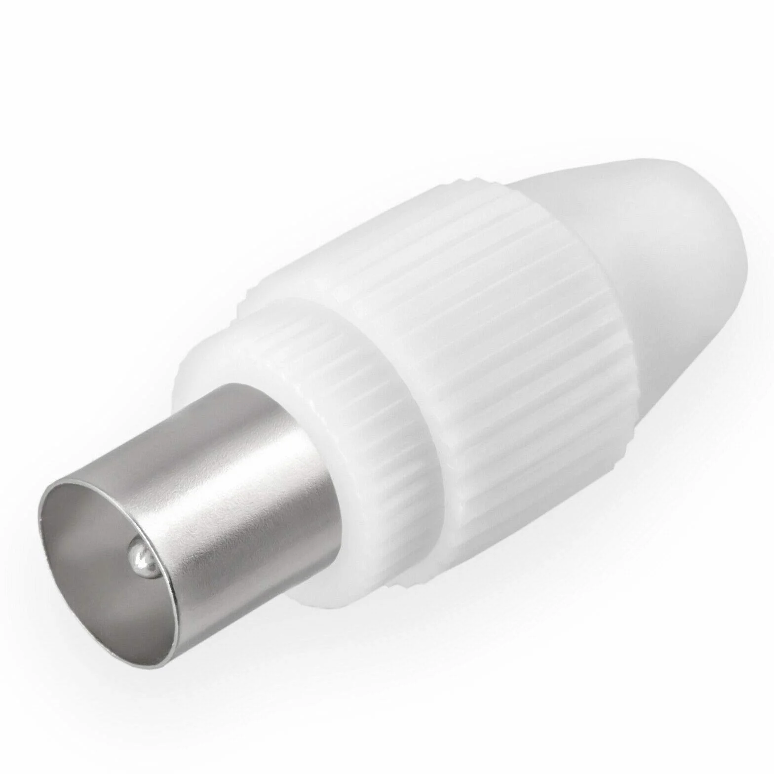 HB-DIGITAL - Set di 2 connettori e 2 prese per visione via cavo, radio DVB-C e DVB-T2, antenne TV IEC (maschio e femmina) per cavo antenna coassiale, cavo BK impianti HQ 4K UHD