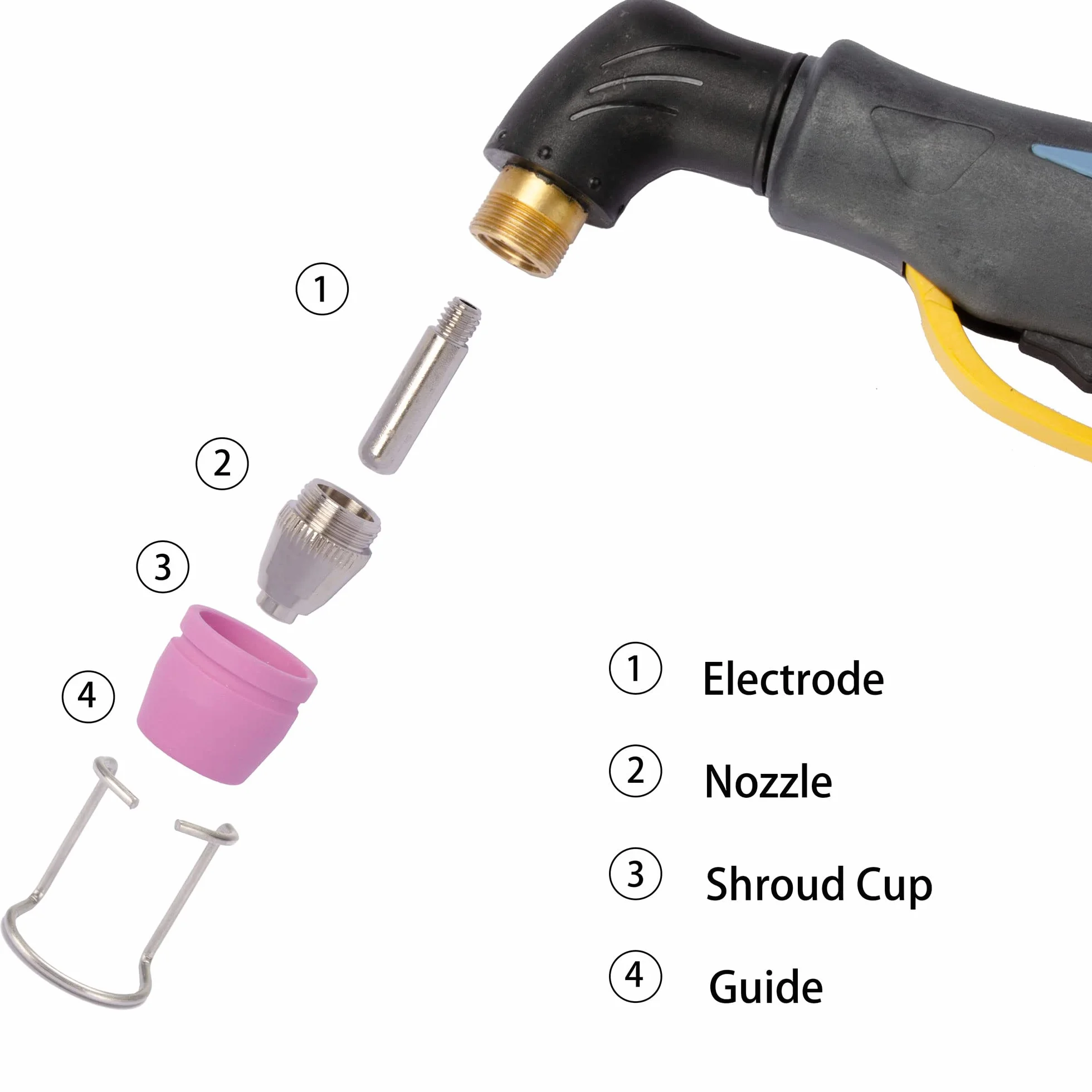 Plasma Cutter Consumables Kit 50pk 1.2mm SG-55 AG-60 WSD-60