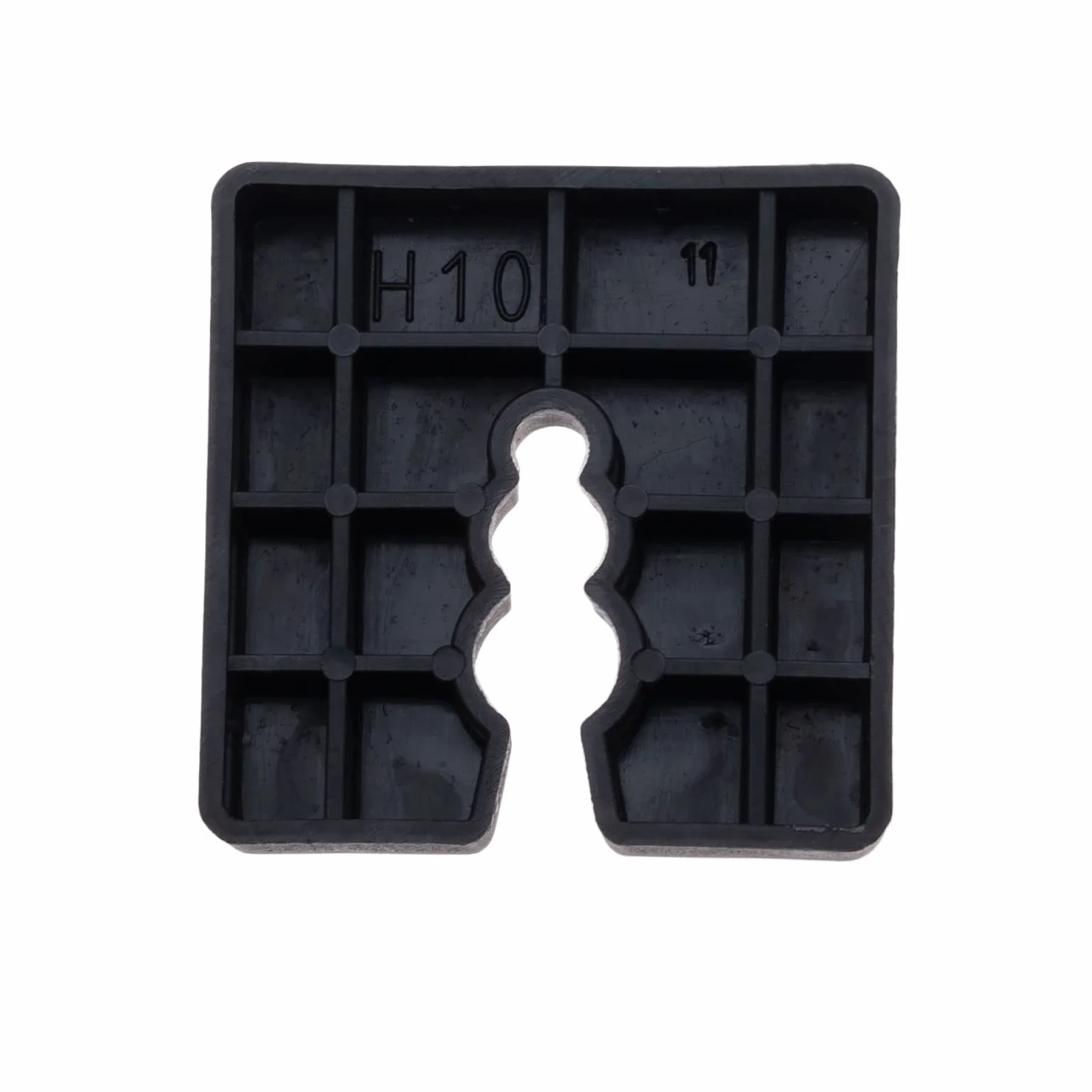 Spessori d'imballaggio piatti 50x50x10mm in plastica con codice colore - Cuneo distanziatore per livellare piastrelle, porte, finestre (Confezione da 25)