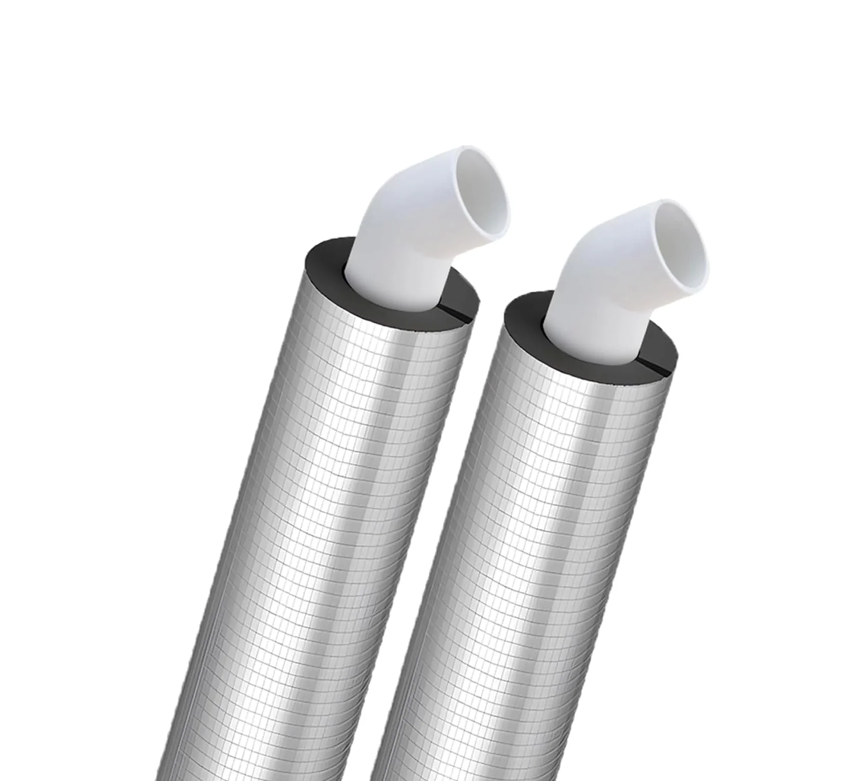 Tubo isolante in schiuma per tubi autoadesivi ad alta densità, diametro interno da 1,9 cm a 10,2 cm (1 confezione) (ID 5 x T 4/5 ")