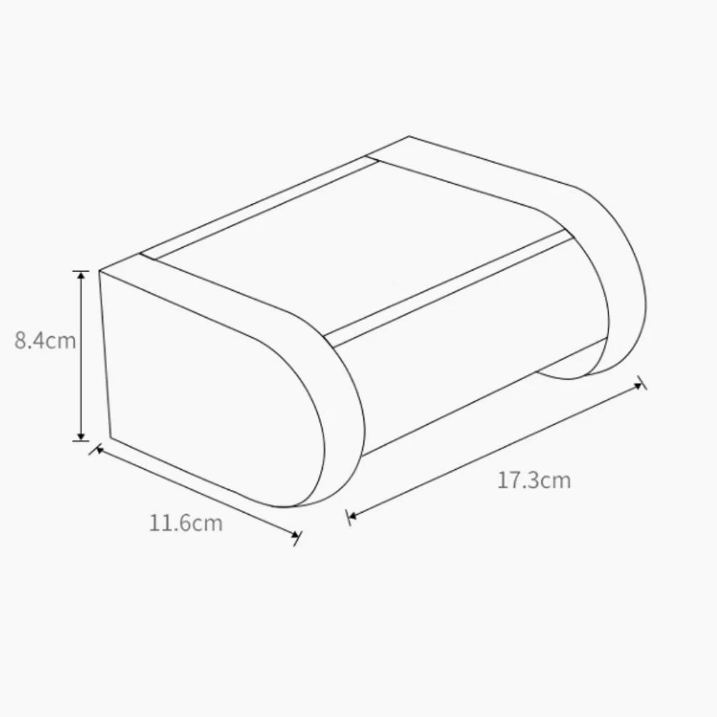 NEECS Portarotolo da Parete con mensola per Carta igienica in Acciaio Inossidabile, Dimensioni 17,3 * 11,6 * 8,4 cm