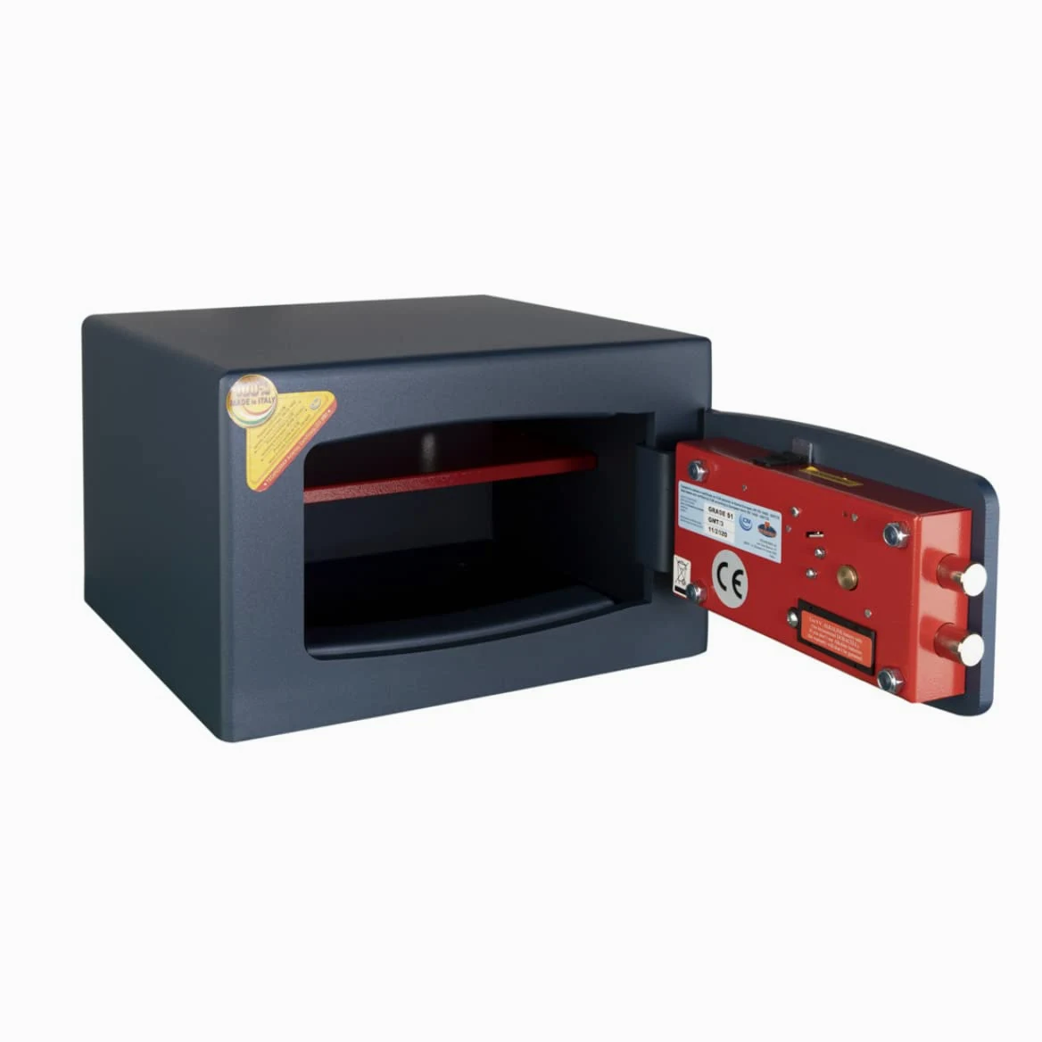 Technomax, Cassaforte a mobile, Gold Moby Trony, modello GMT/3, Apertura a combinazione elettronica digitale, Dimensioni mm. 220 (H) x 350 (L) x 300 (P)