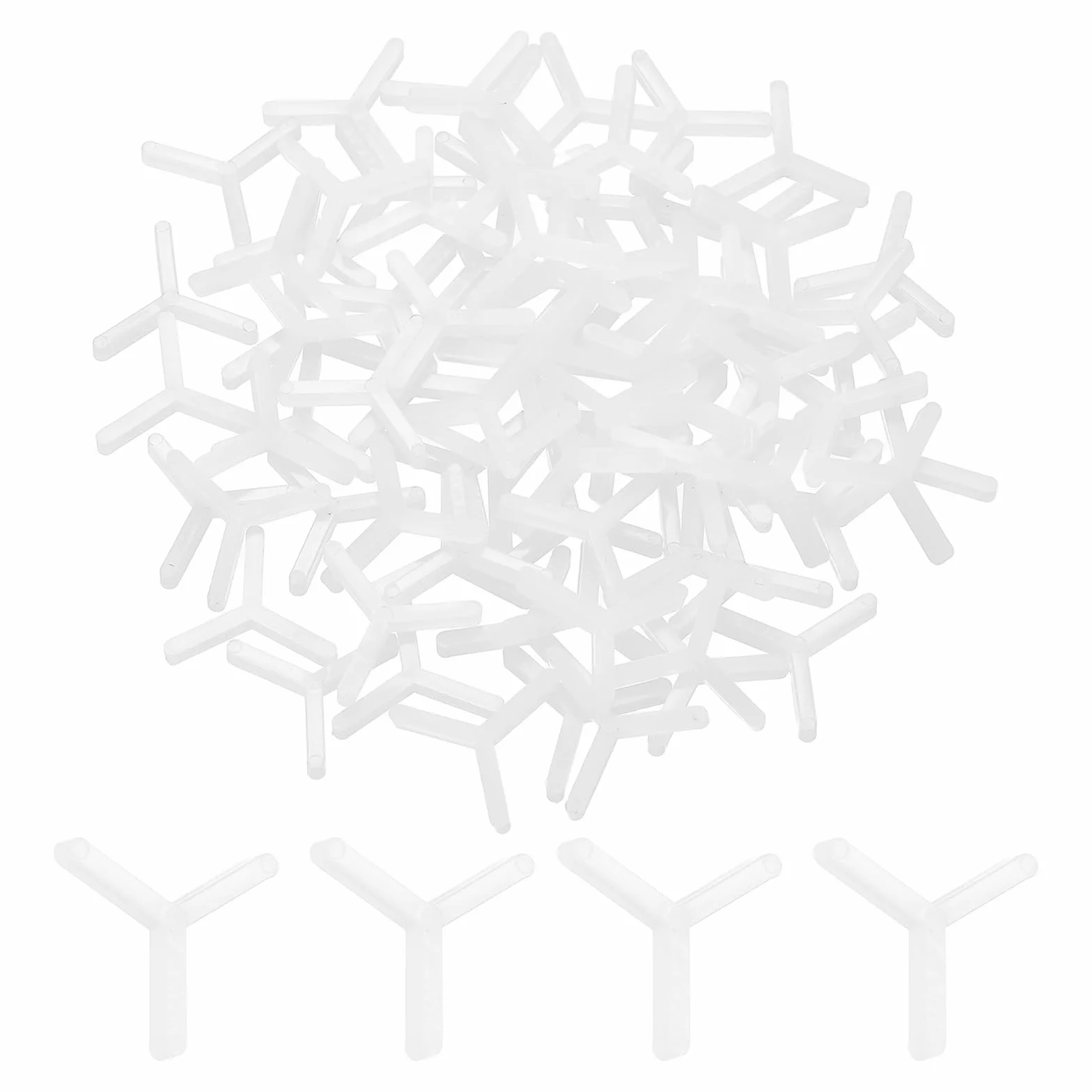 Distanziatori Piastrelle a Forma di Y 2mm 1000pz Bianco