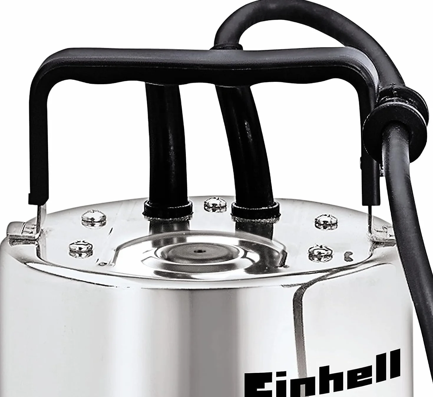 Einhell Pompa per acque scure GC-DP 1020 N (1000W, corpo estraneo Ø20mm, portata 18.000L/h, interruttore a galleggiante, maniglia per il trasporto, inclusi attacchi universali)
