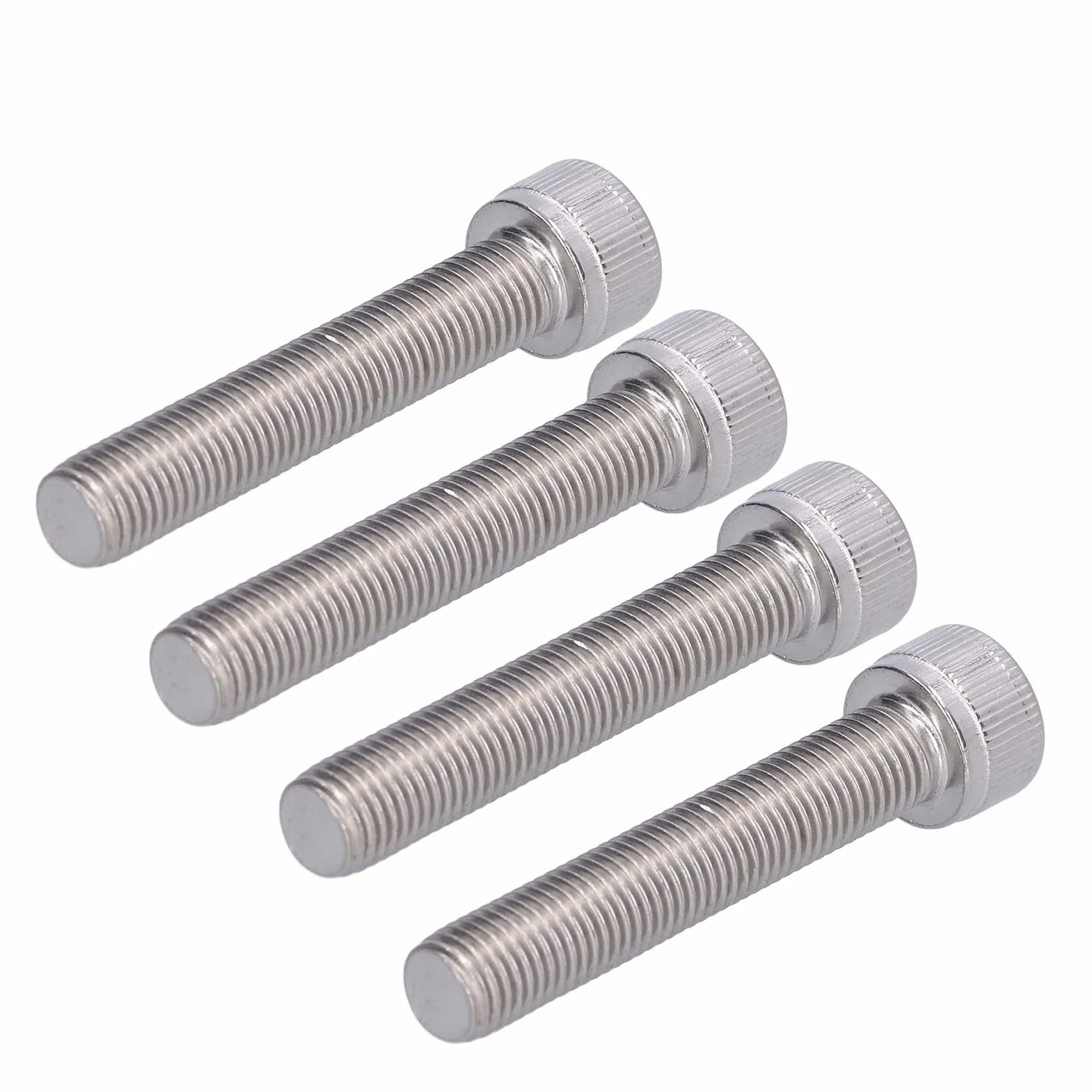 Bullone Esagonale M10x1,25 A2 Acciaio Inossidabile Vite a Passo Fine M10*55 4 Pezzi