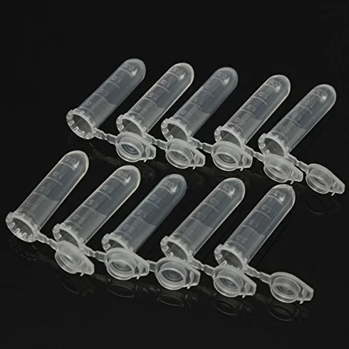100pcs 2mL Polipropilene PP Tubi Centrifughe