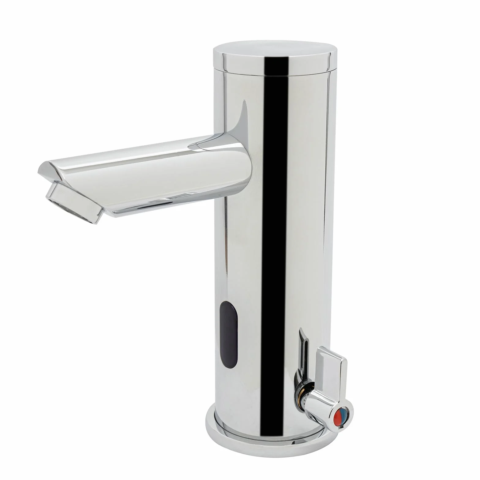 Rubinetto automatico a infrarossi in ottone e acciaio inox, altezza 18,1 cm, a batteria