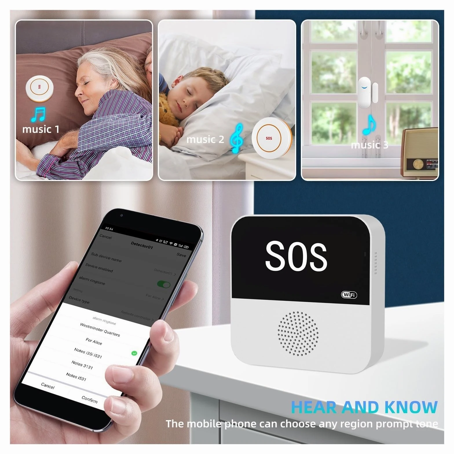 Sistemi Sicurezza Casa Wireless WiFi Smart Home Automation di allarme Kit protezione sicurezza con sensore antifurto(KIt F)