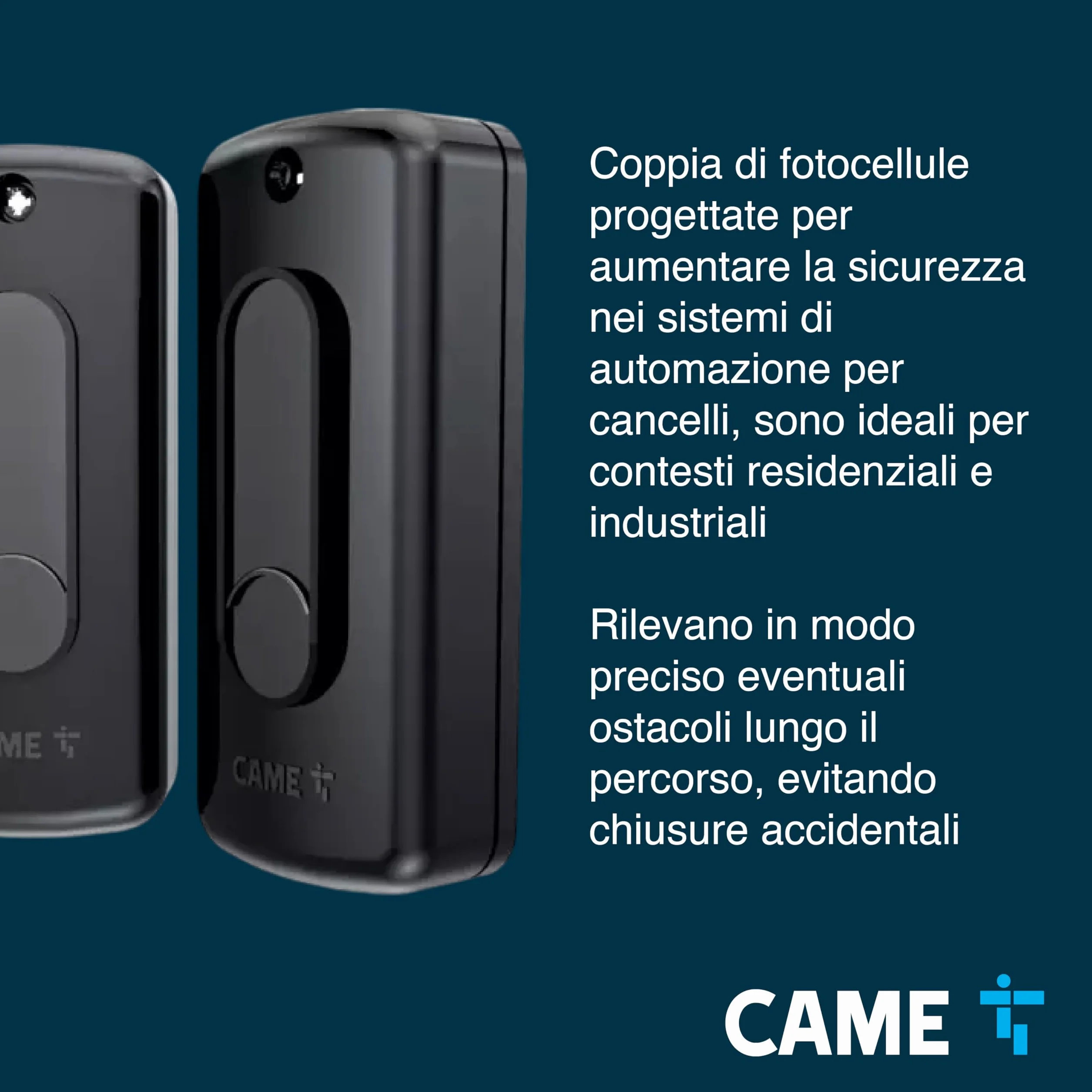 CAME Coppia fotocellule DIR a raggio infrarosso esterno portata 10m 12-24V AC/DC