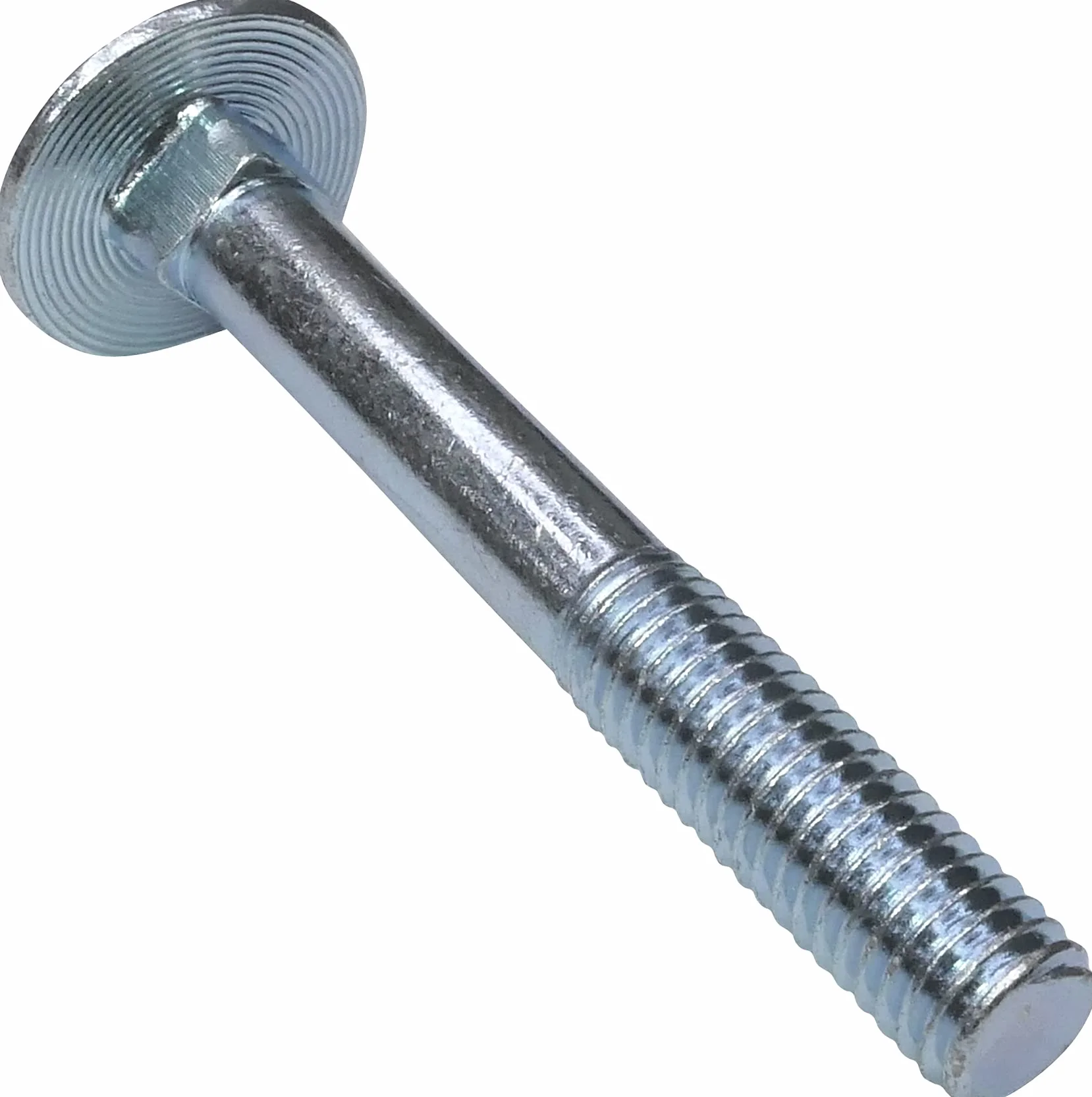 Set di 5 bulloni carrello M8x60mm acciaio zincato DIN 603