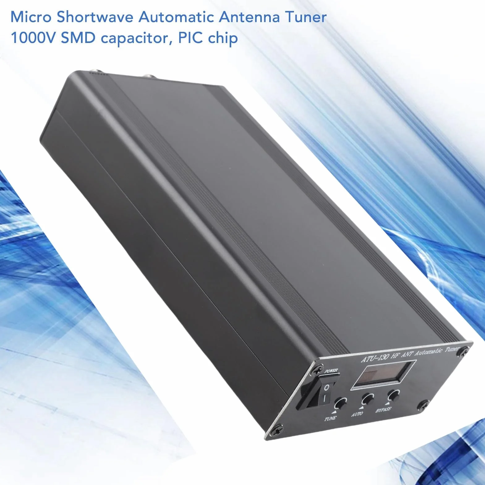 ATU-130 1,8‑50 MHz 200 W Micro Sintonizzatore Automatico per Antenna a Onde Corte Mini Sintonizzatore per Antenna con Alloggiamento in Metallo