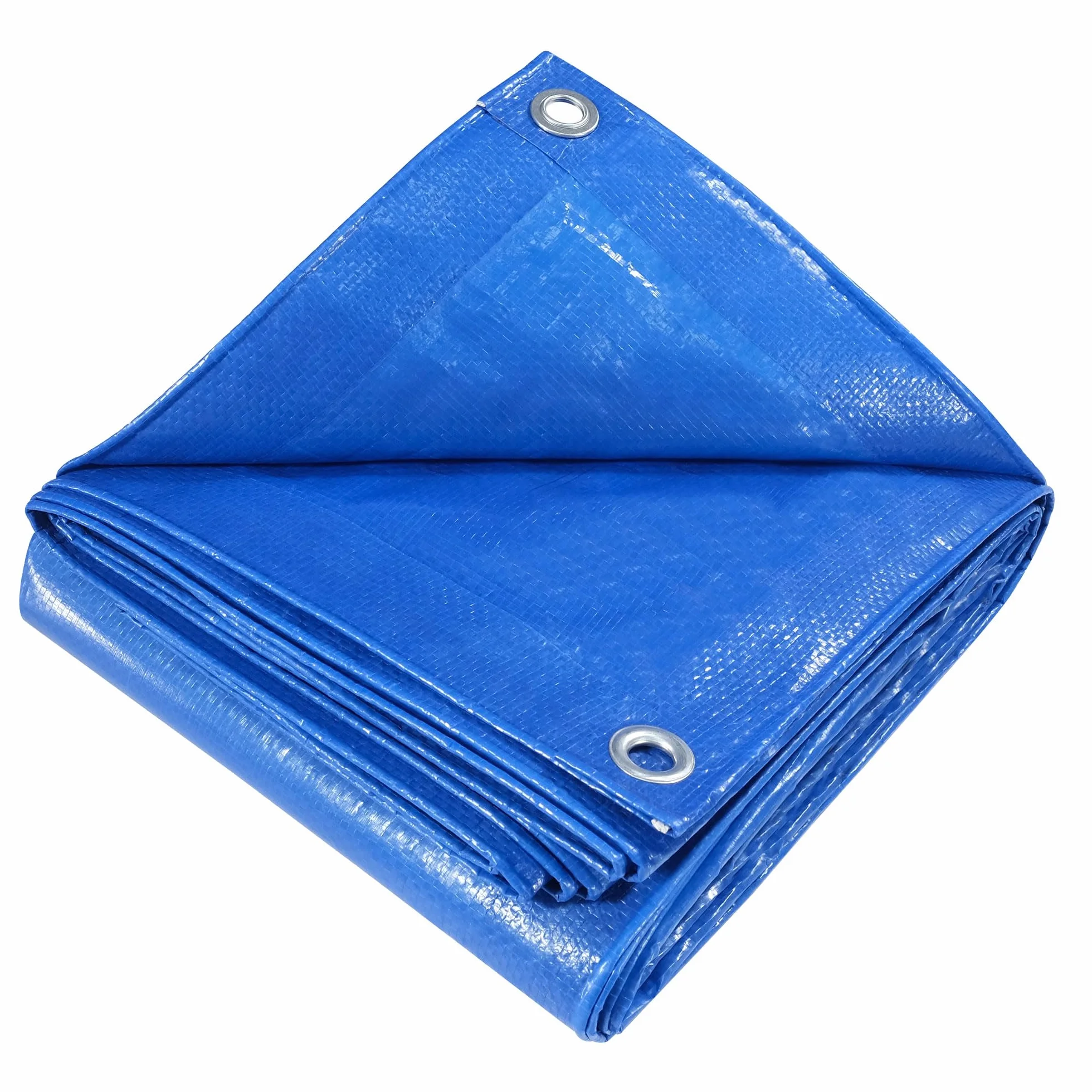 Telone Blu 2.4x3 m 115 g/m², Impermeabile Antistrappo per Carichi Pesanti, con Occhielli, per Campeggio, Giardino, Copertura Tetto e Magazzino