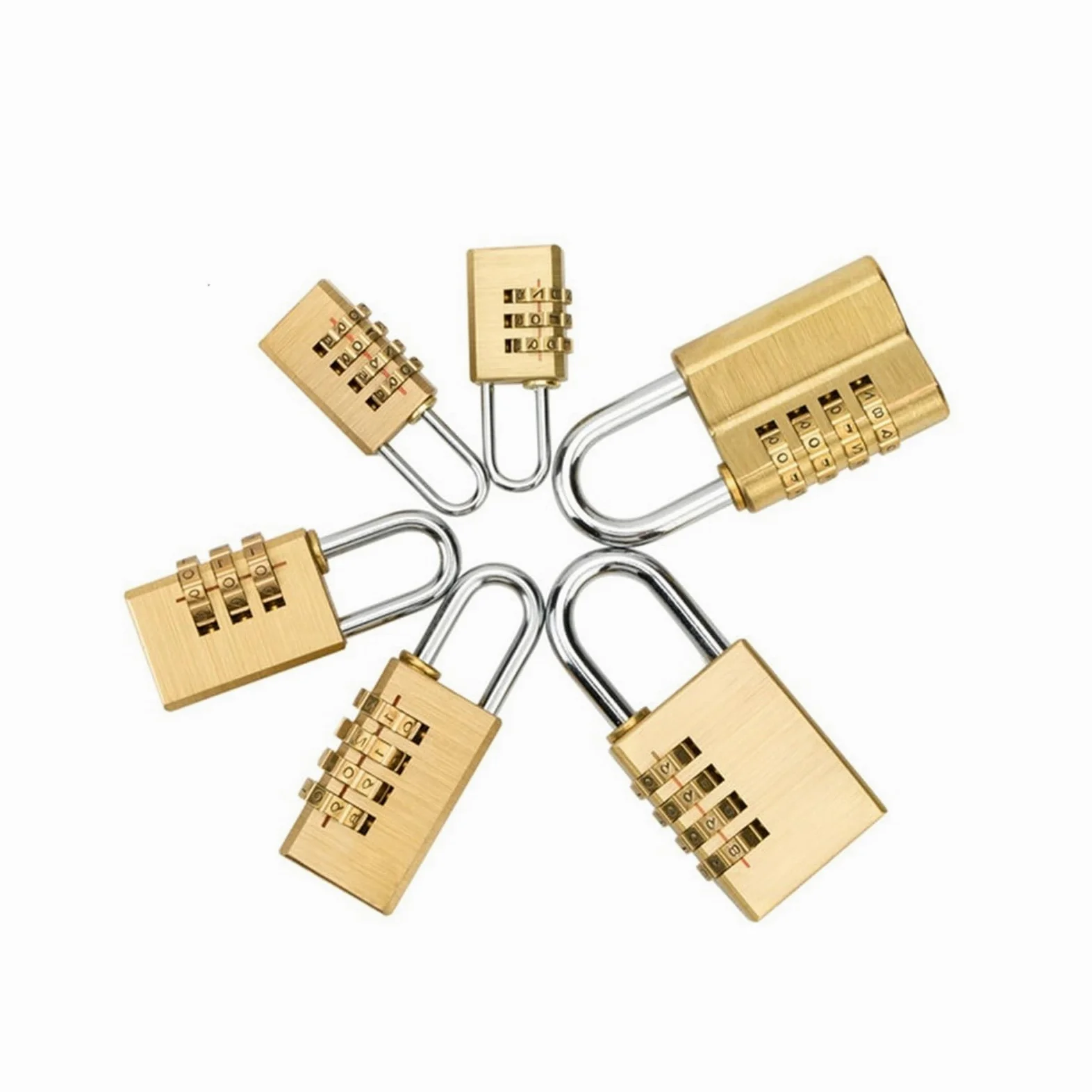 Lucchetto di sicurezza in ottone massiccio con codice di combinazione della password for armadietto digitale della palestra, serratura del cassetto della valigia, ferramenta 1 pz(AS-4-67)