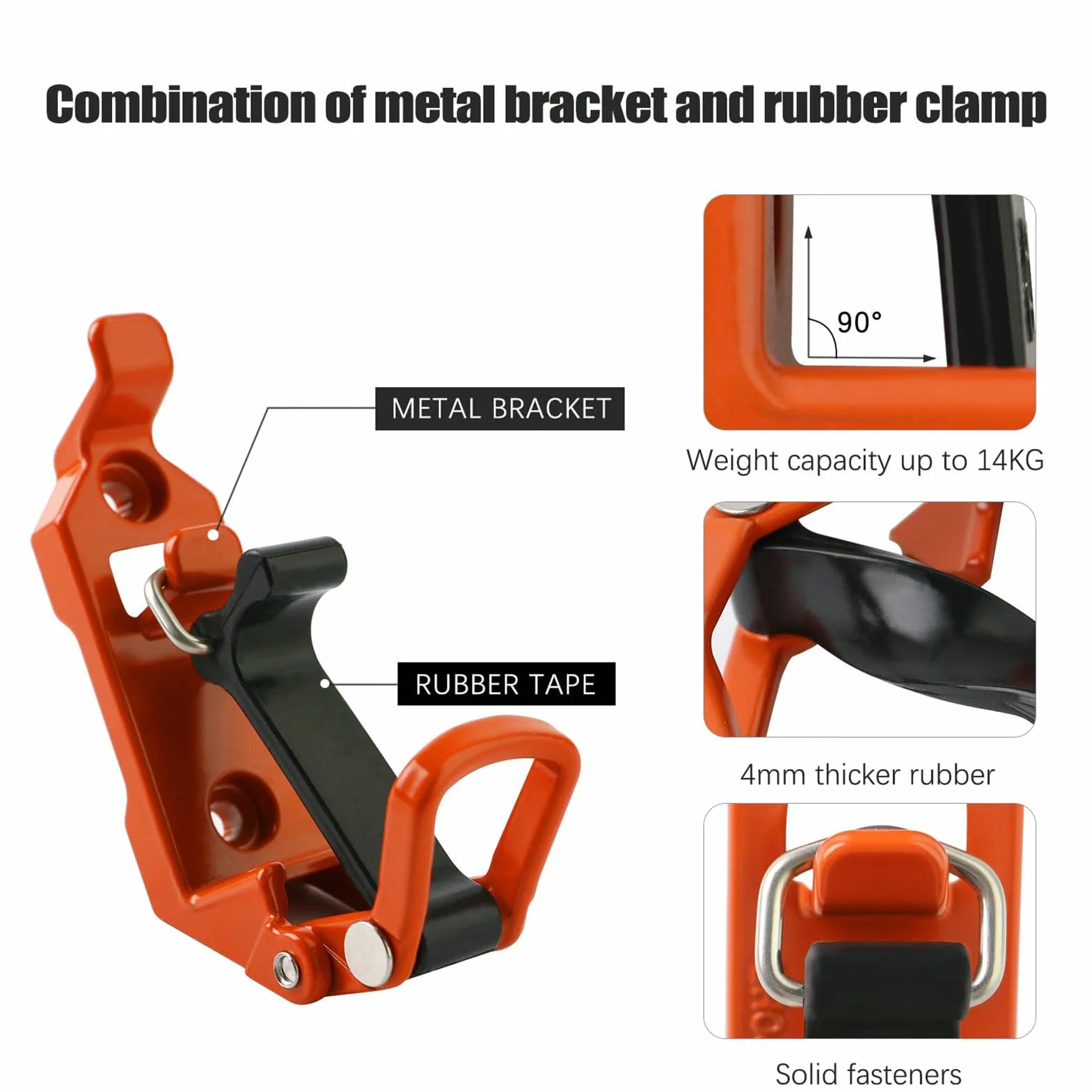 Supporto Da Parete In Metallico Confezione Da 2 Presa Universale Per Utensili Clip Multiuso Per Auto