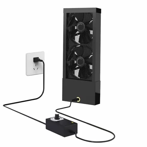 Ventola di scarico retrattile, velocità regolabile 2800 giri/min, flusso d'aria 98 CFM per finestre scorrevoli, ideale per cucina, camera da letto e bagno