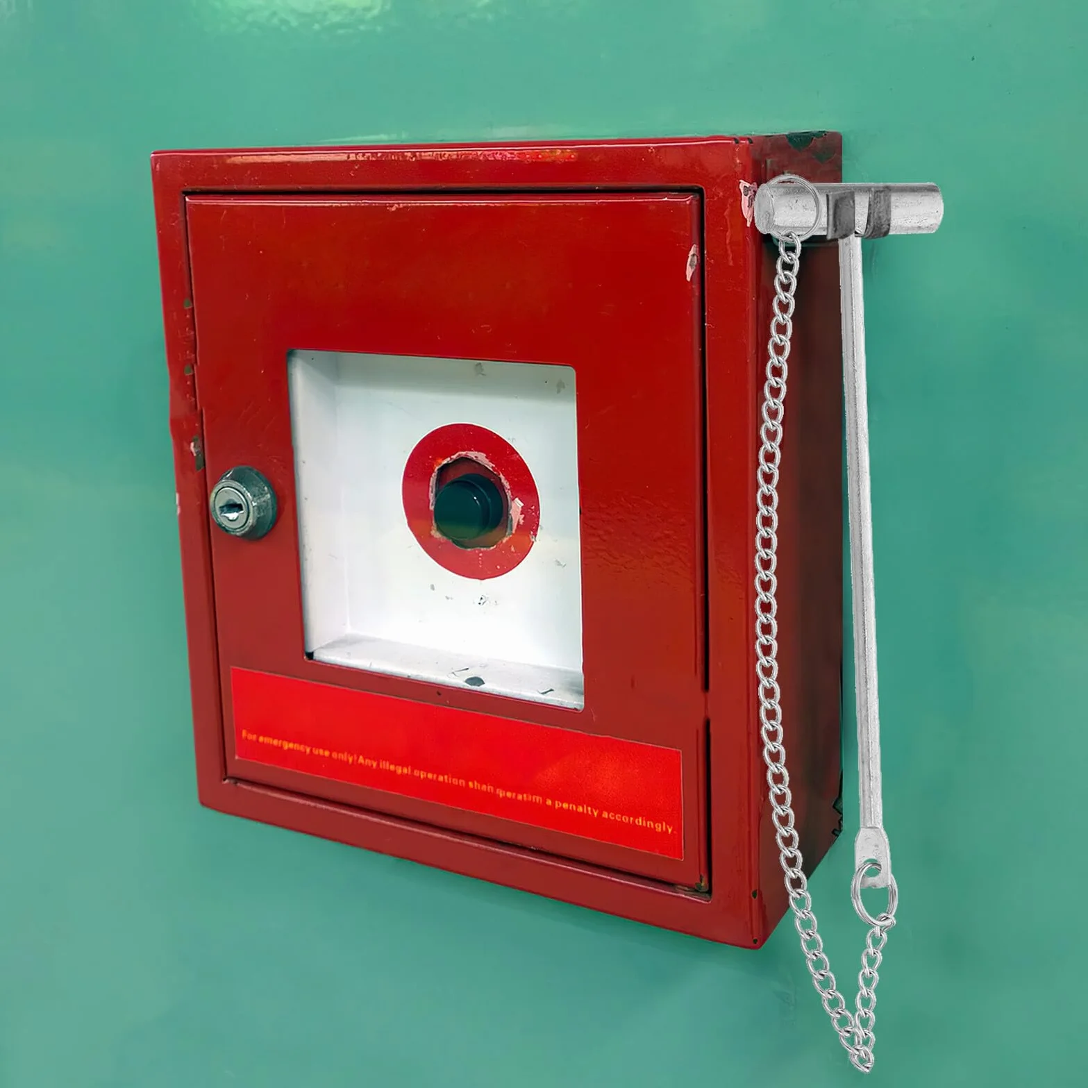 Martello Antincendio Acciaio Inox Sicurezza Emergenza Edifici Fabbriche