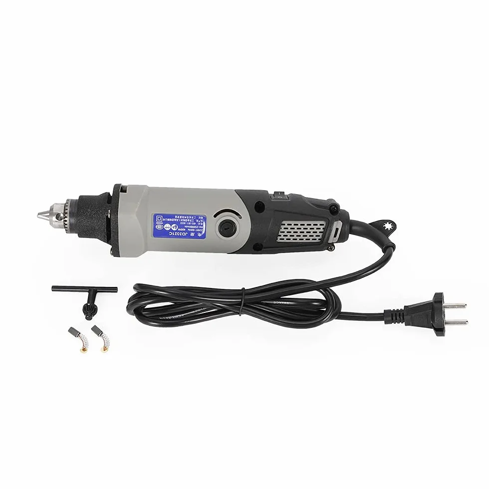 Levigatrice diritta elettrica 400W a 6 velocità, 5000-28000 giri/min, rettificatrice per intagliare, tagliare, lucidare