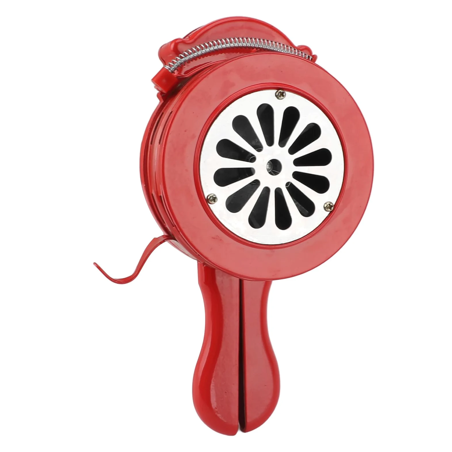 VGEBY Sirena a Manovella da 110 DB Dispositivo di Allarme di Emergenza Manuale per Spazi Pubblici Lega di Alluminio 1 unità (rosso)