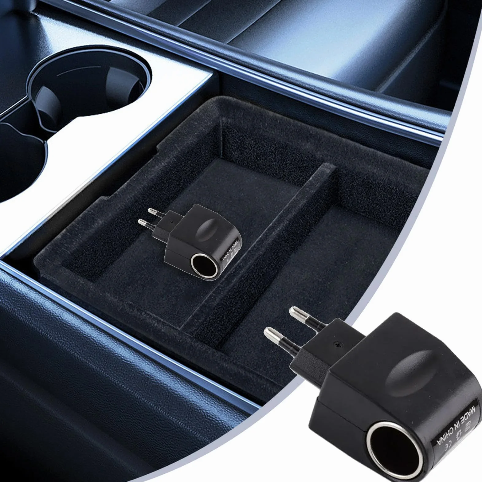 Adattatore a più leggera, adattatore per auto da 12 volt, 220 V su con display LED, convertitore leggero-AC/DC automobilistici Carader trasmettitori di radio, telefoni, autoventisilato