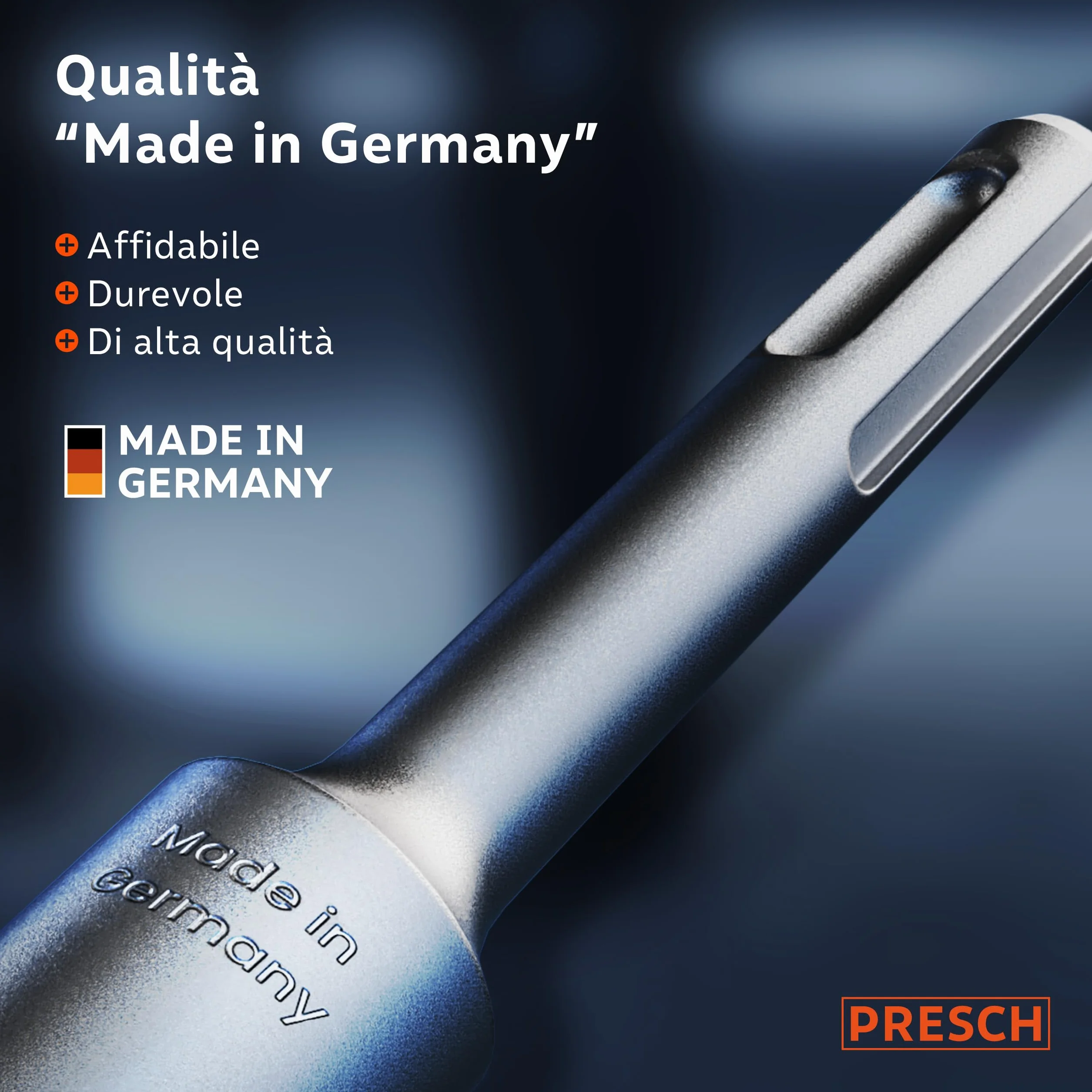 PRESCH SDS plus Scalpello piatto 20 mm 250 mm Acciaio per demolizione