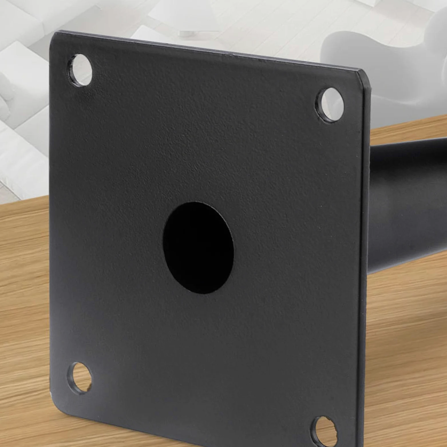 Piedini per Tavolo Conici Di Ricambio 4 Pezzi Piedini Regolabili per Tavolo Acciaio Laminato A Freddo Nero Vernice Spray Piedini per Divano Altezza: 10,5-72,5 cm Piedini per Mobile 50,5 cm/19,9"