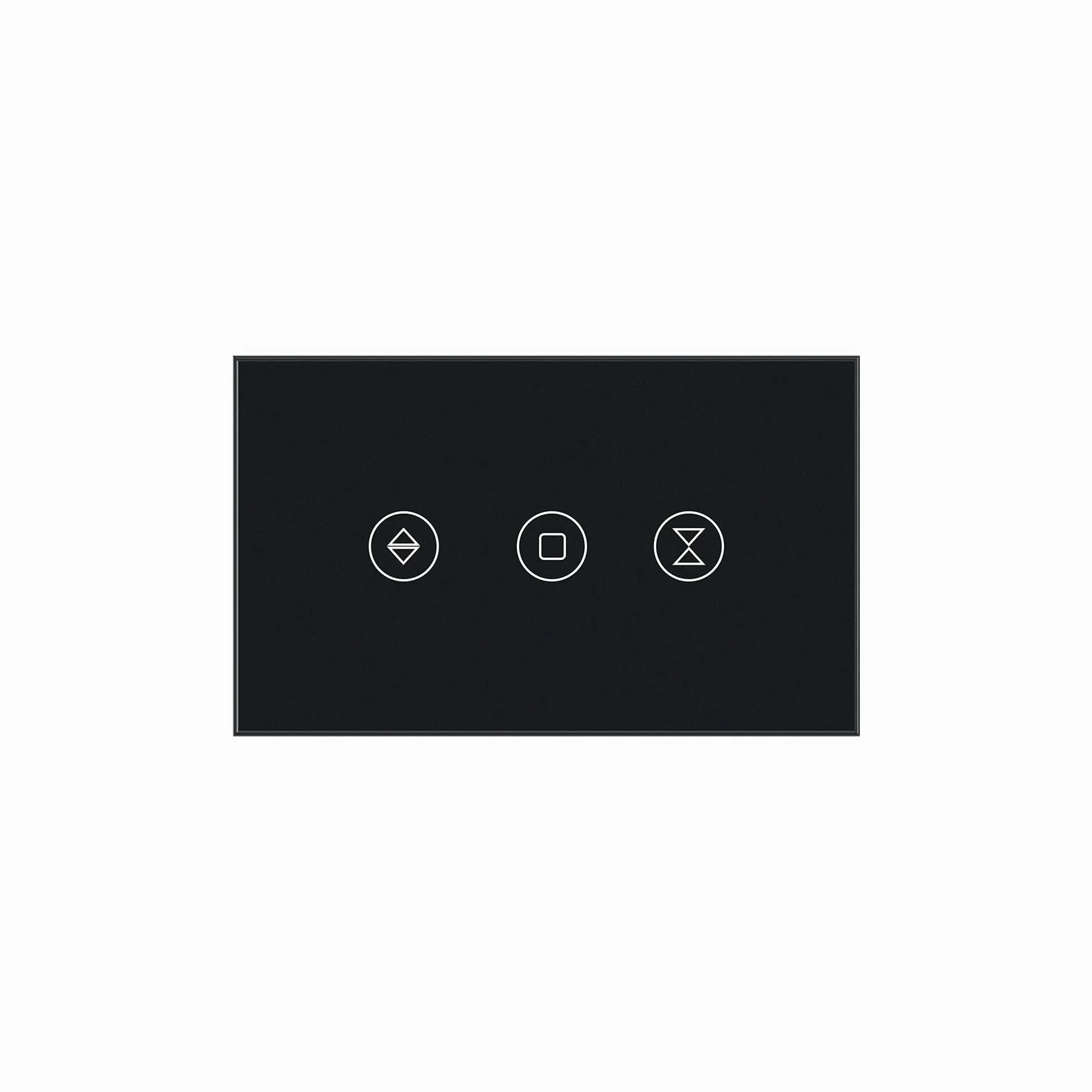 Interruttore intelligente per tapparelle con cavo neutro richiesto, interruttore WiFi per tapparelle da 2,4 GHz con controllo vocale remoto, pannello in vetro temperato, funziona con Alexa e