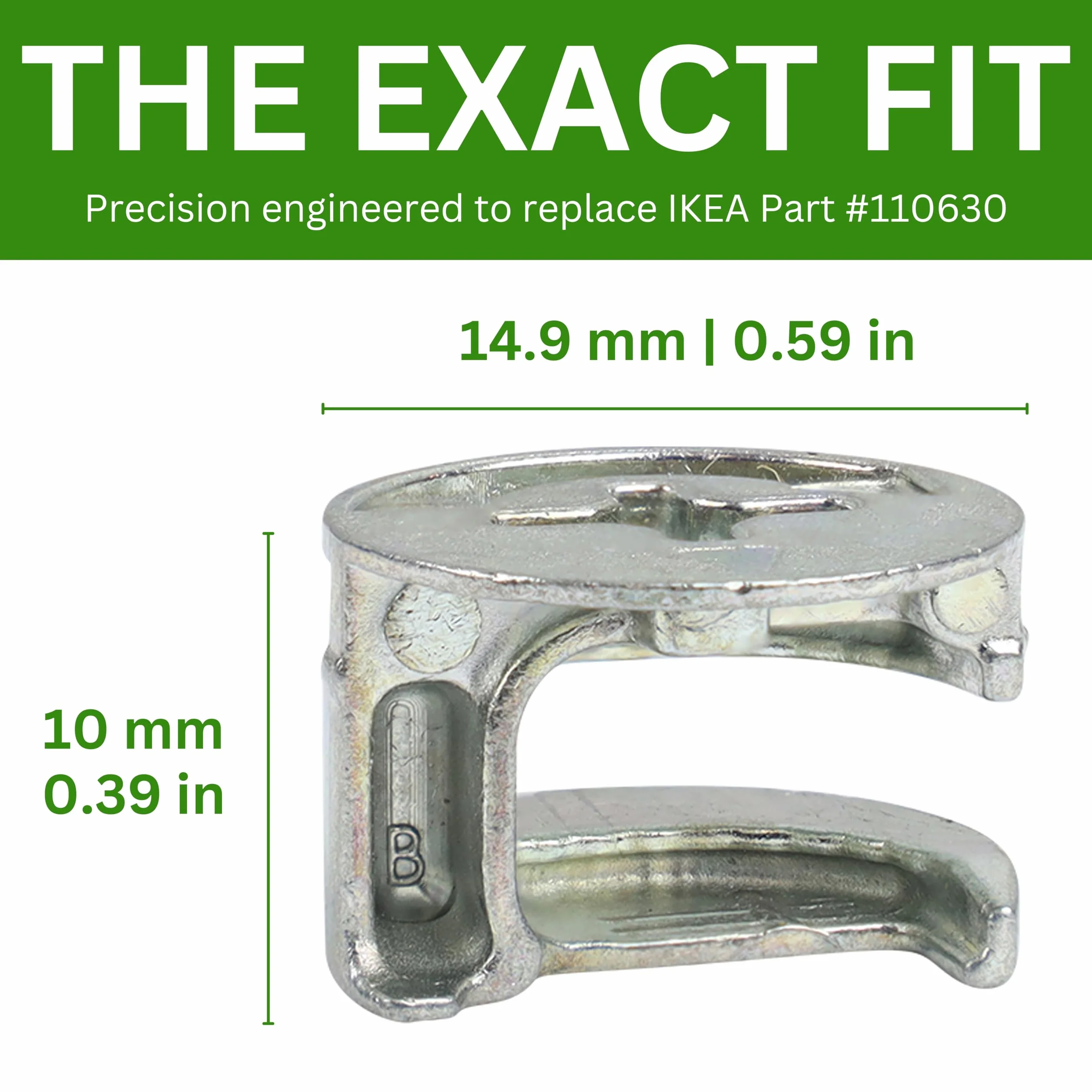 Dado di bloccaggio a camma 12 mm ricambio per Ikea confezione da 10
