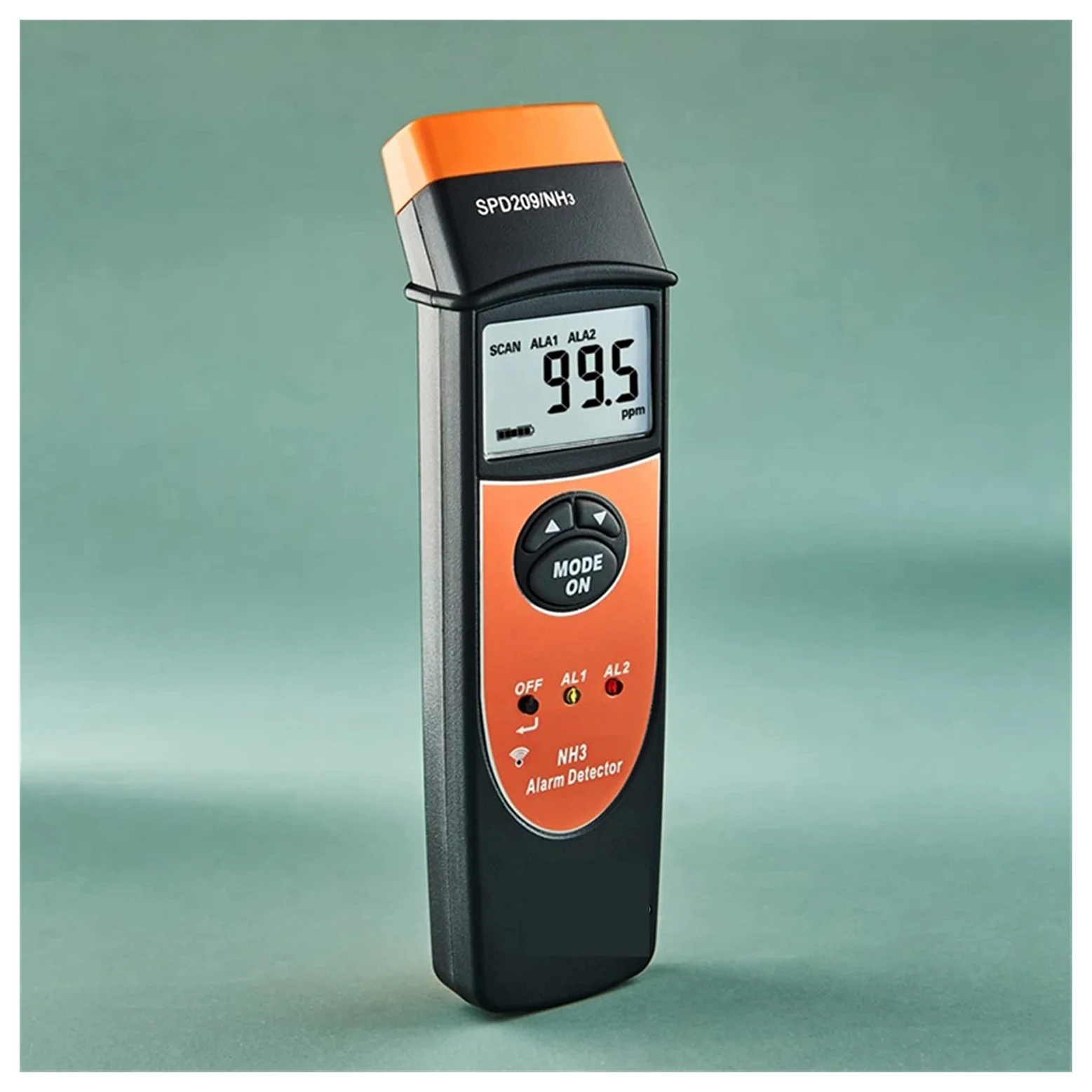 Misuratori della qualità dell'aria, Digitale portatile. Lcd. Ammoniaca NH3. Rilevatore di gas 0-10. 0ppm. Sound Light Alarm precisa 0. 13:00 Display della retroilluminazione del monitor di perdita di