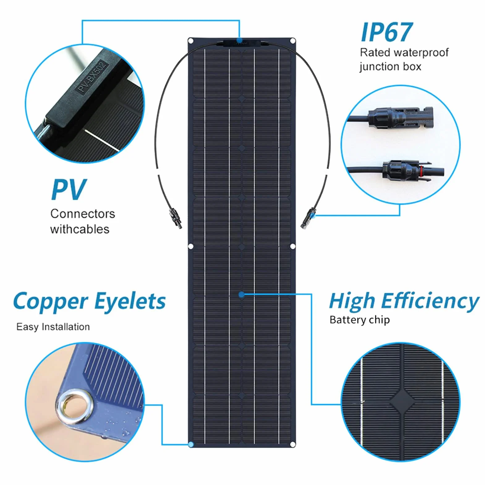 Pannelli Solari Flessibili da 600 W Kit Di 2 Pannelli Solari Monocristallini Flessibili da 300 Watt con Regolatore Di Carica per Ricarica Batteria da 12-24 V Batteria per Auto Camper Campe