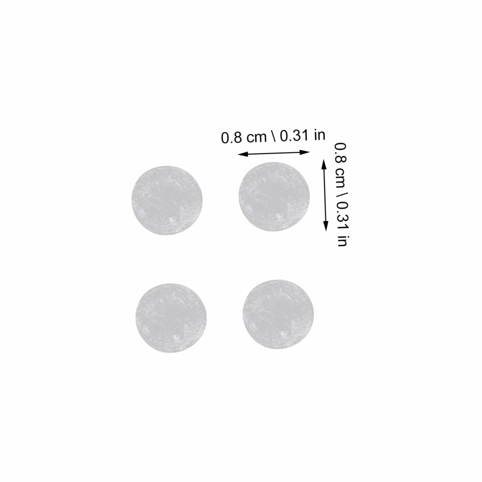 5 Set Particelle Colloidali Anti-collisione Coperini Di Porta Del Gabinetto Paraurti Della Porta Paraurti Per Mobili Da Cucina Pastiglie Per Mobili Gel Di Silice 2 Fogli*5
