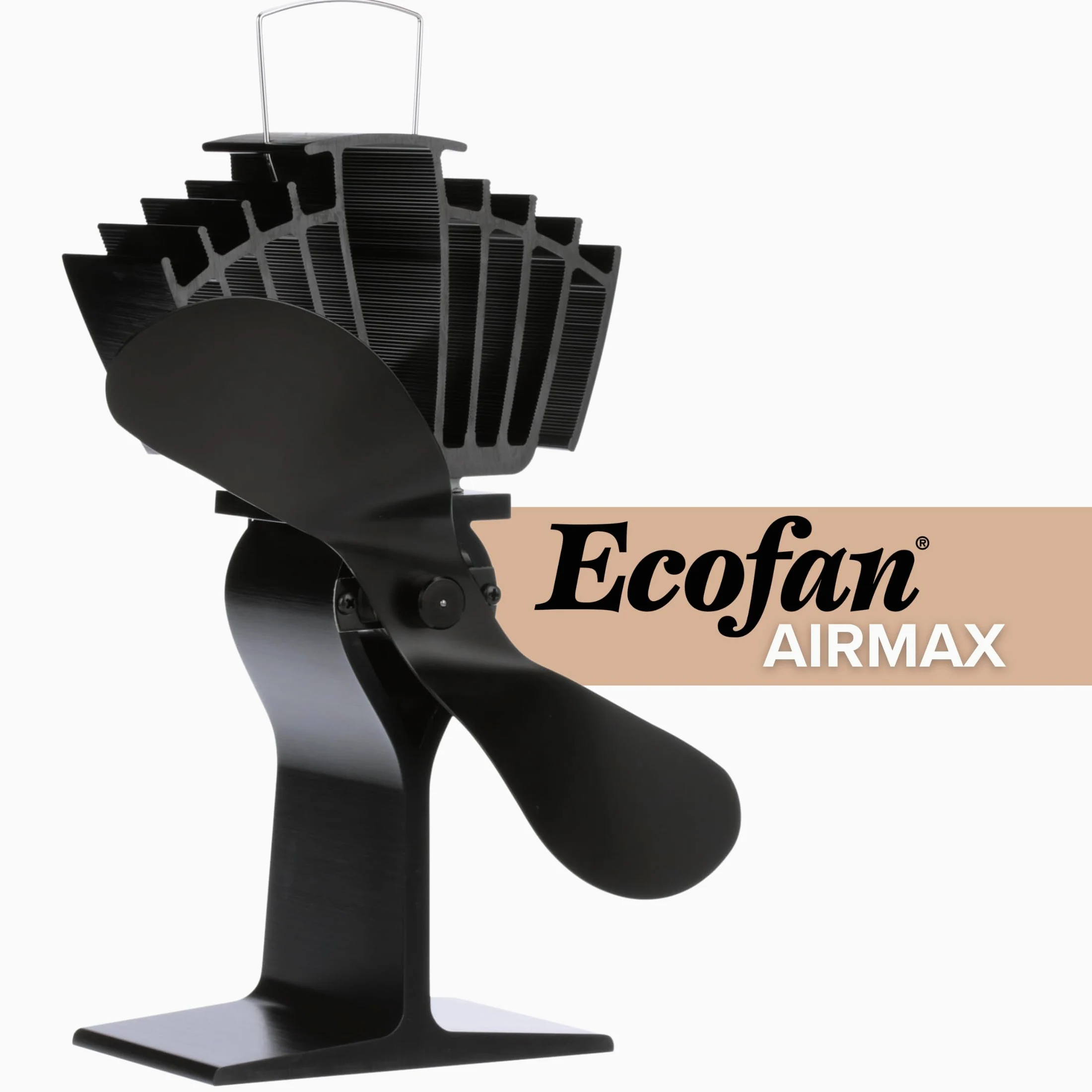 Ecofan AirMax - Ventilatore per stufa - Design classico potente - 175 CFM - Ideale per stufe a legna - Ventilatore termico per una circolazione dell'aria efficiente e risparmio di combustibile
