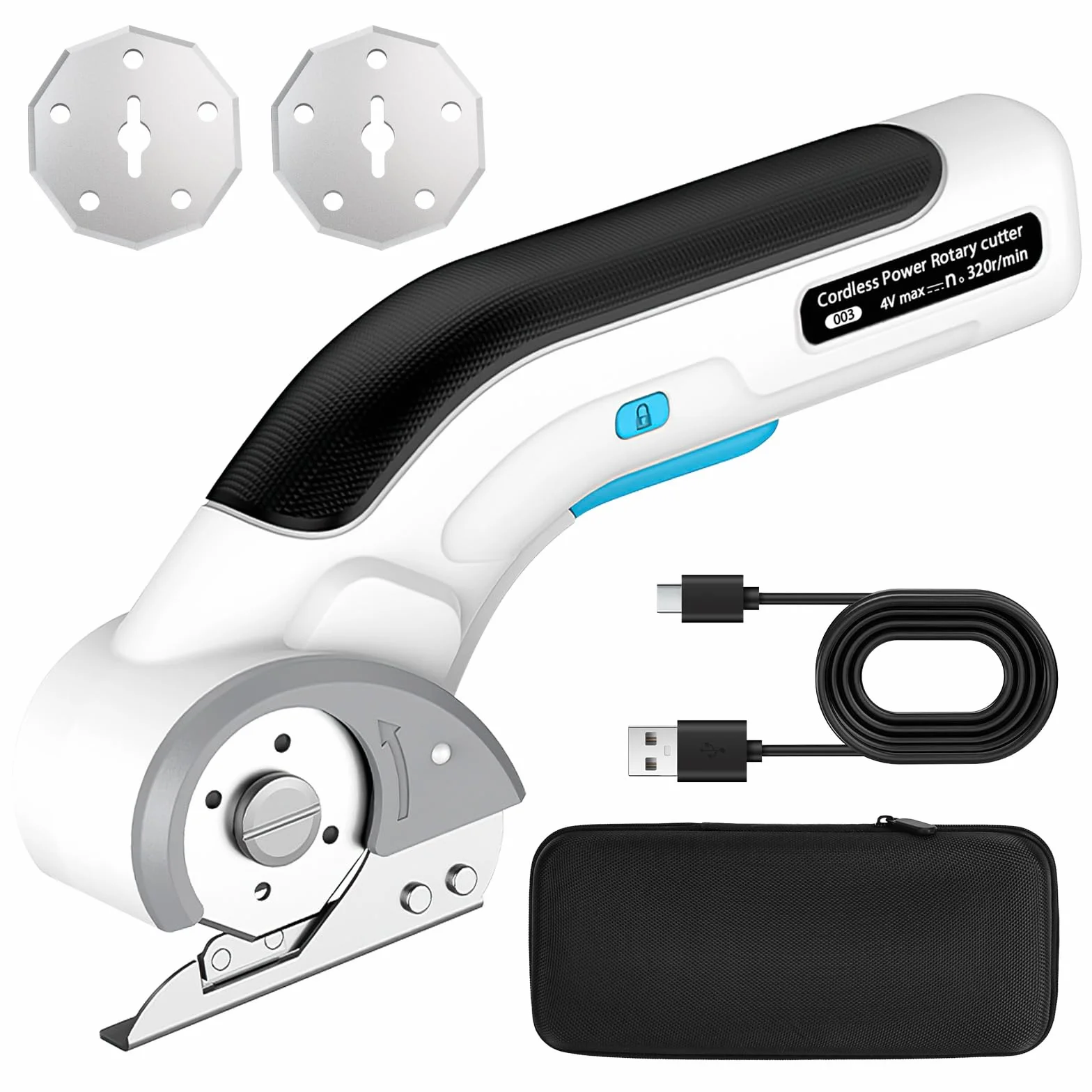 Taglierina Elettrica per Cartone 3.7V Lama di Ricambio a Batteria Universale