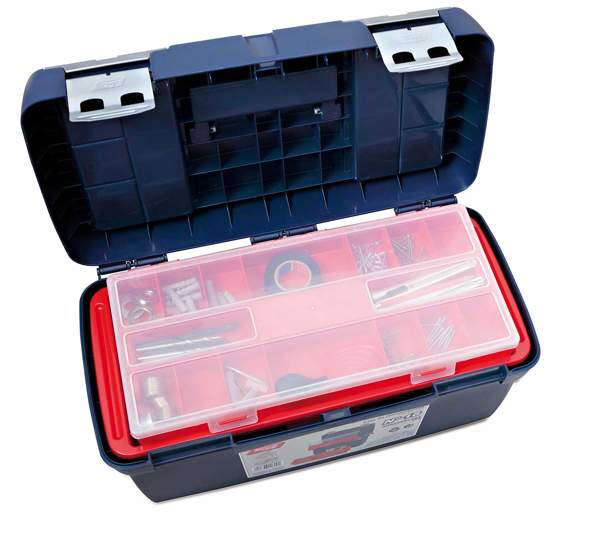 Tayg TAYG-TOOLBOX2 Valigetta Doppia, Contenitore Extra Estraibile, Nero/Antracite