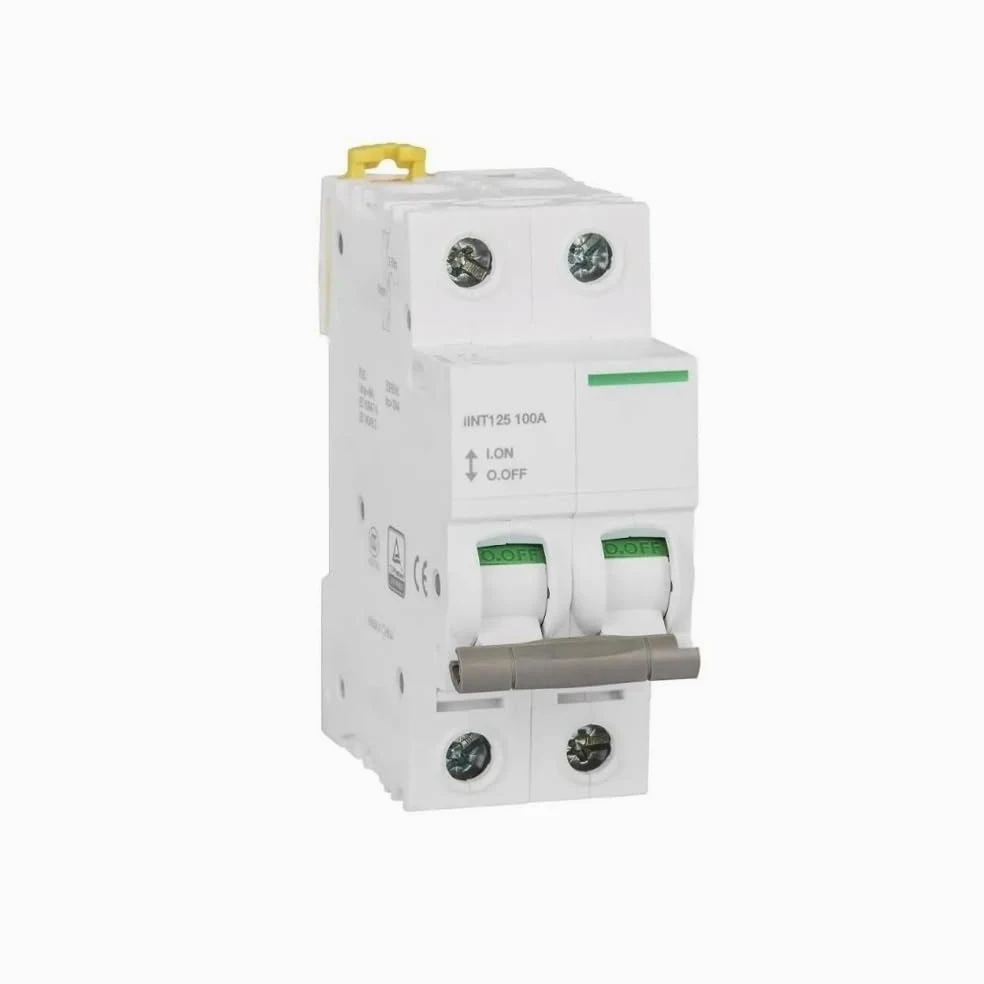 Interruttore Magnetotermico Tipo C 2P 32A, 63A, 80A, 100A, Interruttore Elettrico Miniaturizzato Magnetico Termico 125A 400VAC 50HZ 6KA(80A)