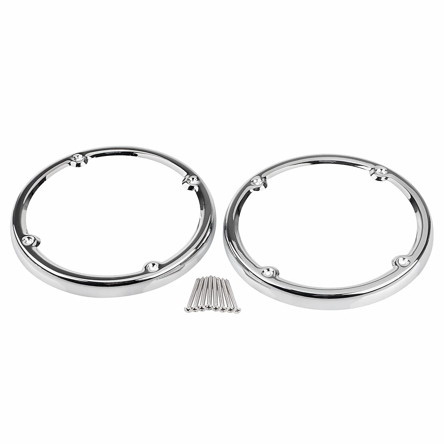 Cromo Tour Pak Altoparlante Posteriore Griglia Accenti Cornici Trim per Harley Touring FLHTCU FLHTK FLHTCUTG 2014-2023