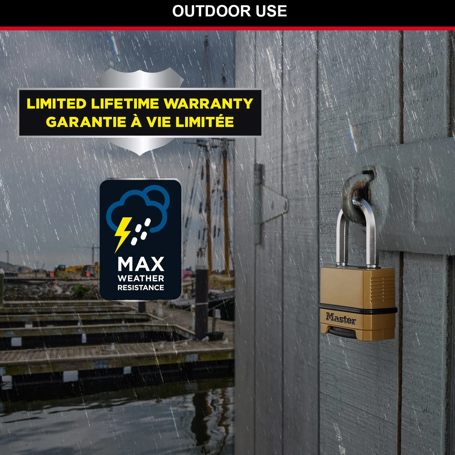 Master Lock Lucchetto ad Alta Sicurezza M175Eurdlf - Ideale per Portali, Garage, Sconto, Medium