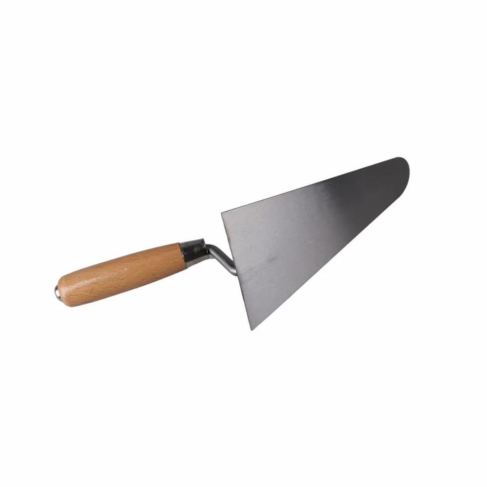 KS Tools Cazzuola per Stuccatura 200 mm Tondo Impugnatura in Legno