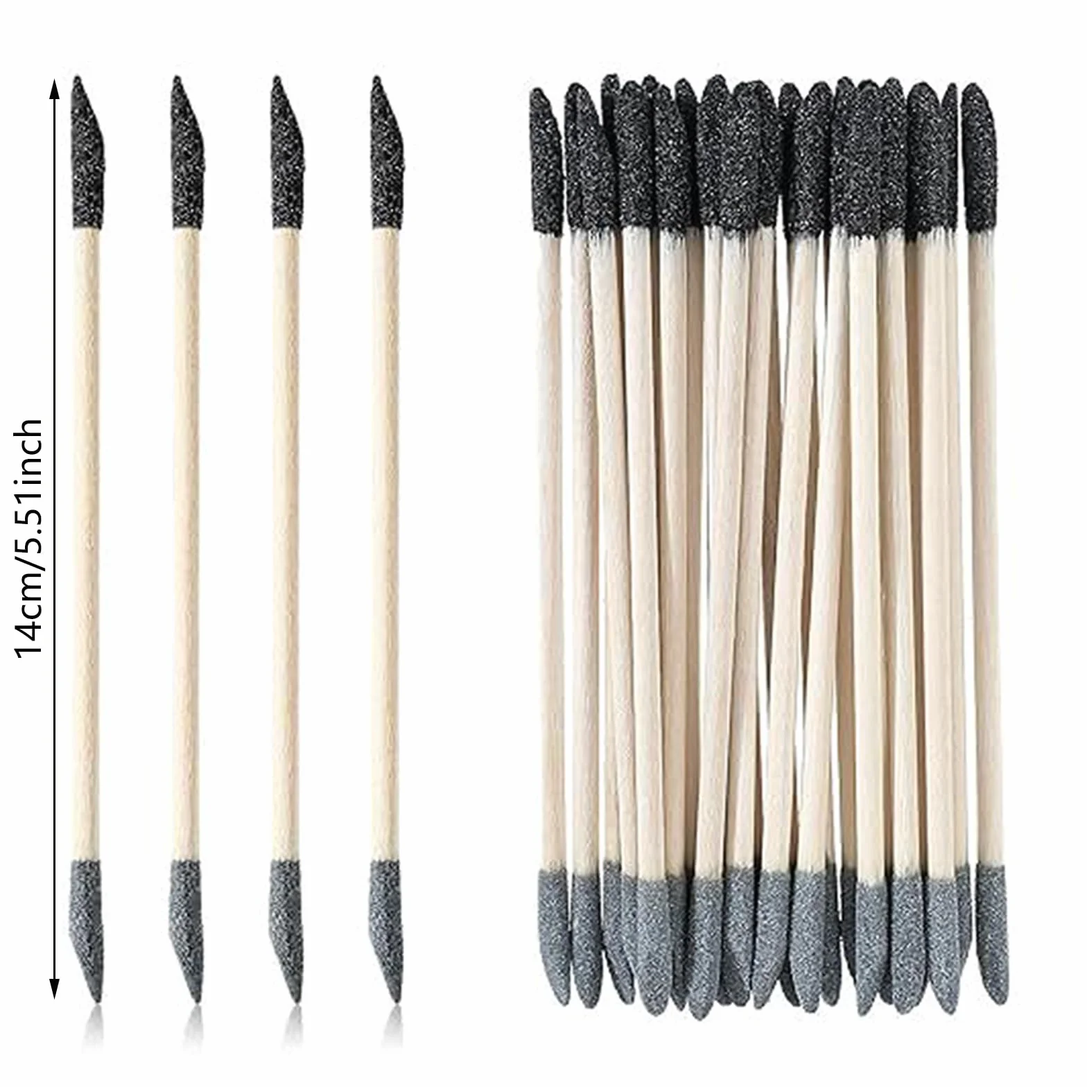20/30/60PCS Doppia Testa Fine Dettaglio Levigatura Stick per Legno e Modellismo 150/280 Grit