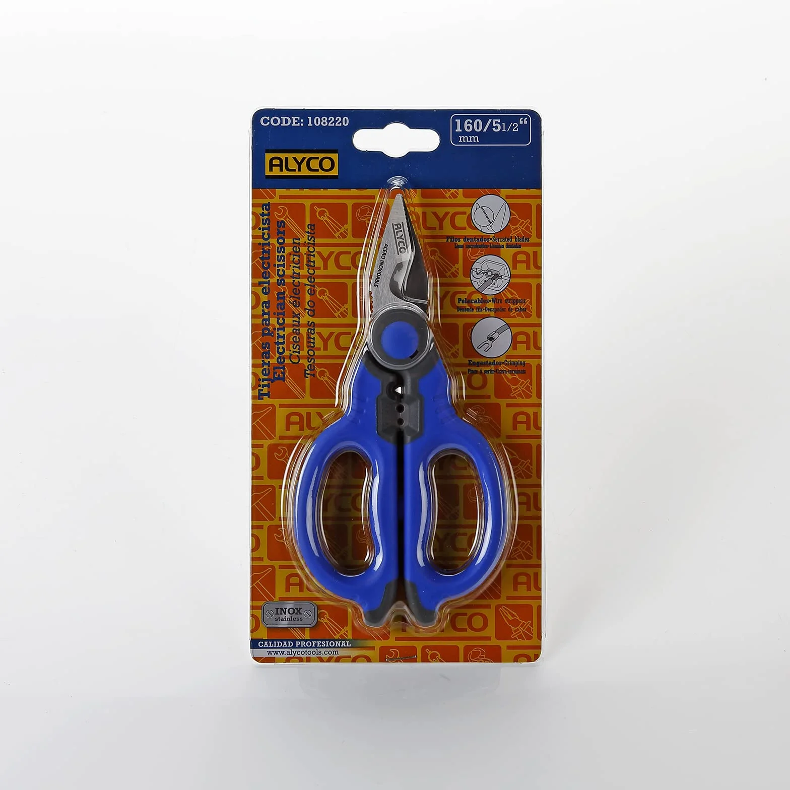 ALYCO Tijera electricista reforzada 160 mm