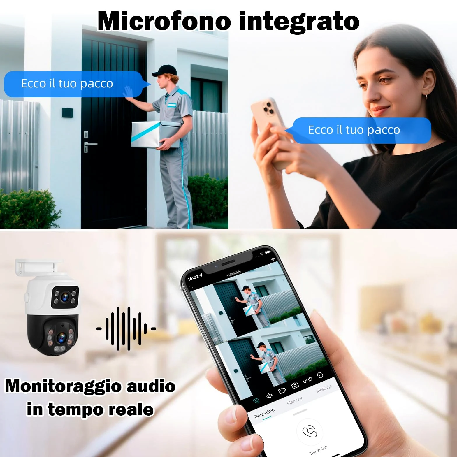 Set telecamera di sorveglianza esterna, 8CH POE con HDD da 1 TB, videoregistratore di rete per sistema di telecamere CCTV per la sicurezza domestica, funziona solo con telecamere IP 3MP/4MP/5MP/6MP